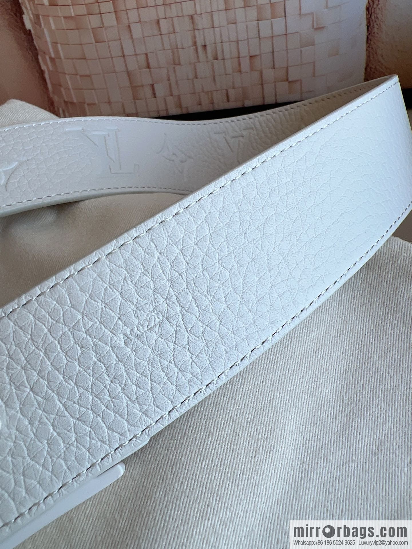LV/Louis Vuitton Shape MNG Climbing Double Sided Belt 40mm