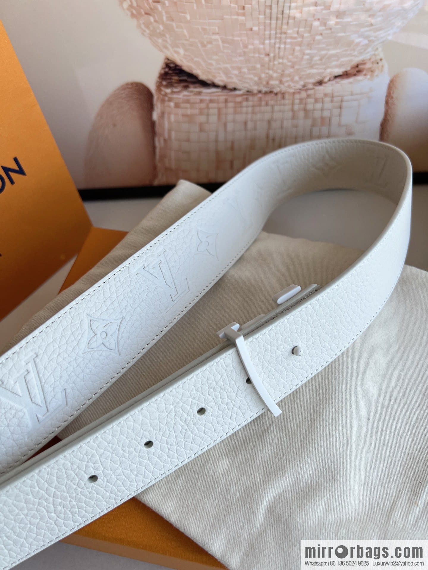 LV/Louis Vuitton Shape MNG Climbing Double Sided Belt 40mm