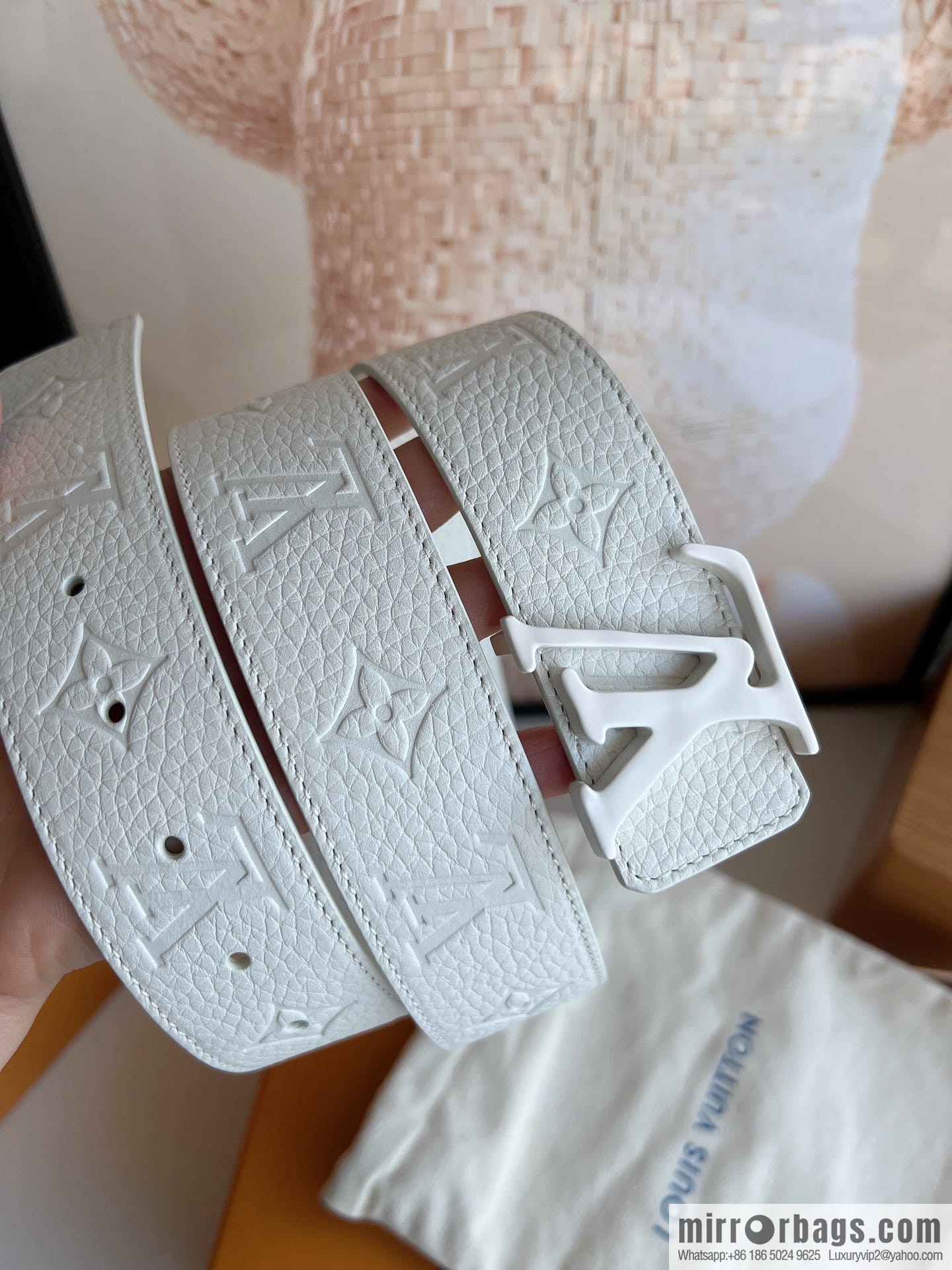 LV/Louis Vuitton Shape MNG Climbing Double Sided Belt 40mm