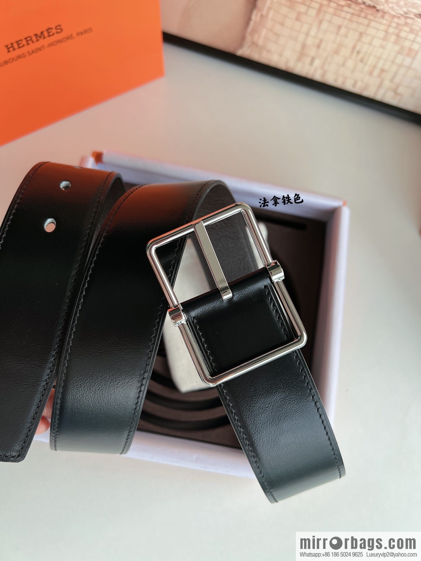 Hermes Hermes 40mm Nathan Double Sided External Belt
