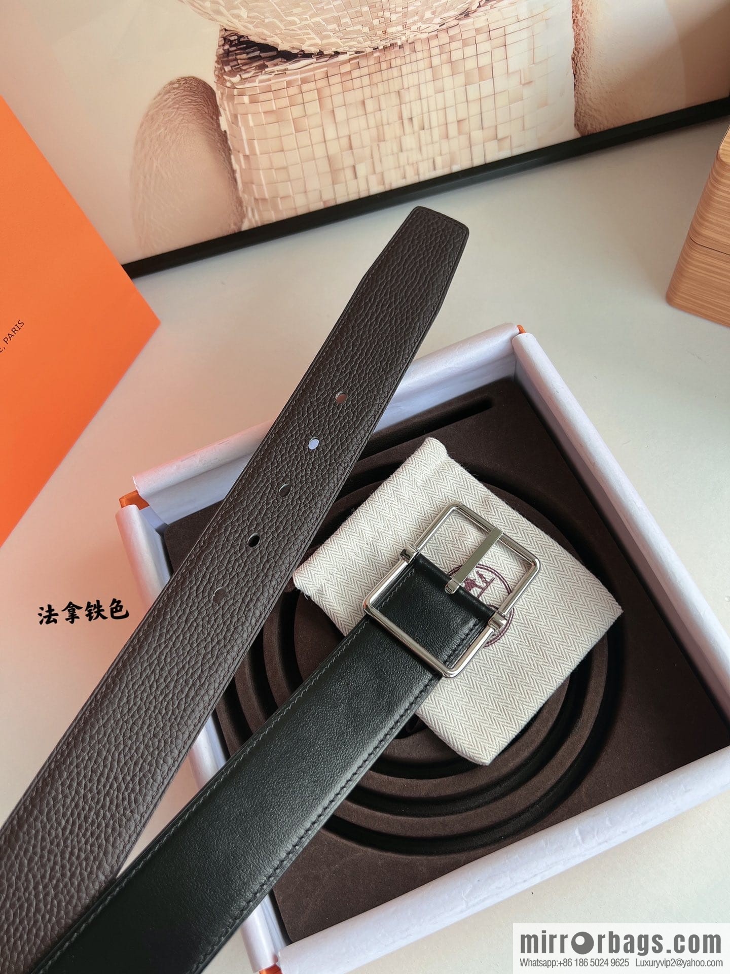 Hermes Hermes 40mm Nathan Double Sided External Belt