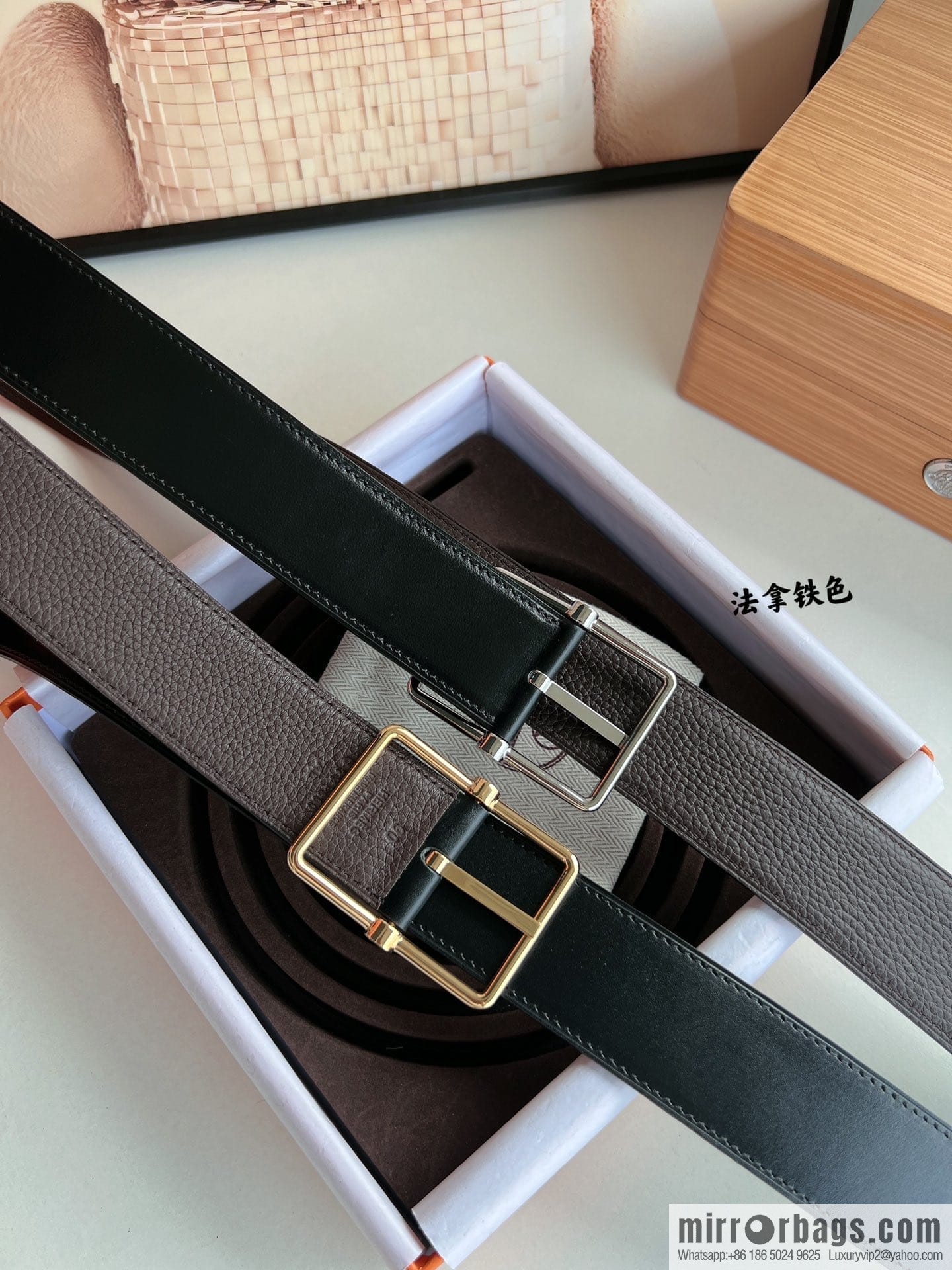 Hermes Hermes 40mm Nathan Double Sided External Belt