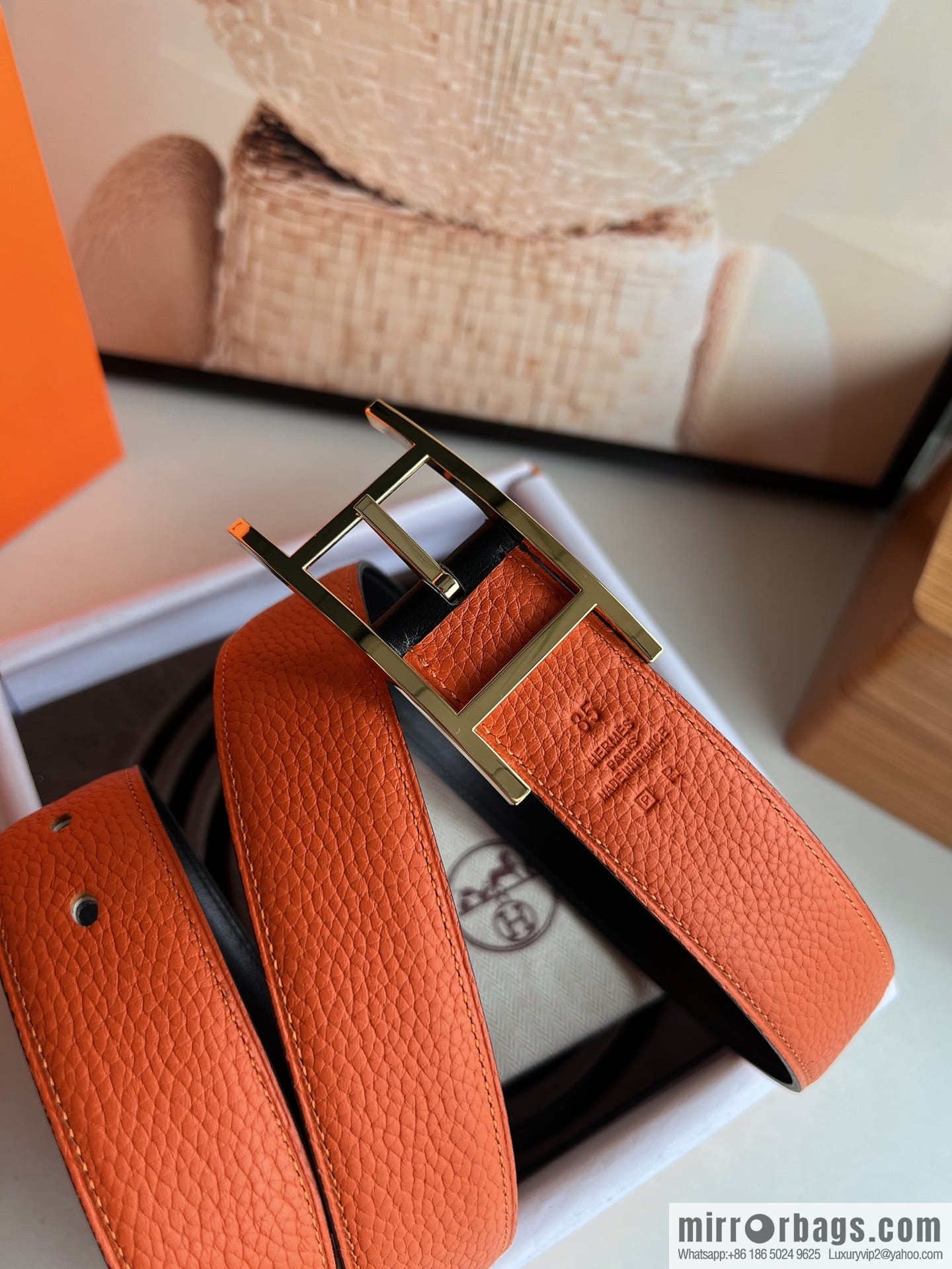 Hermes Nathan 32 PVD Double Sided Belt