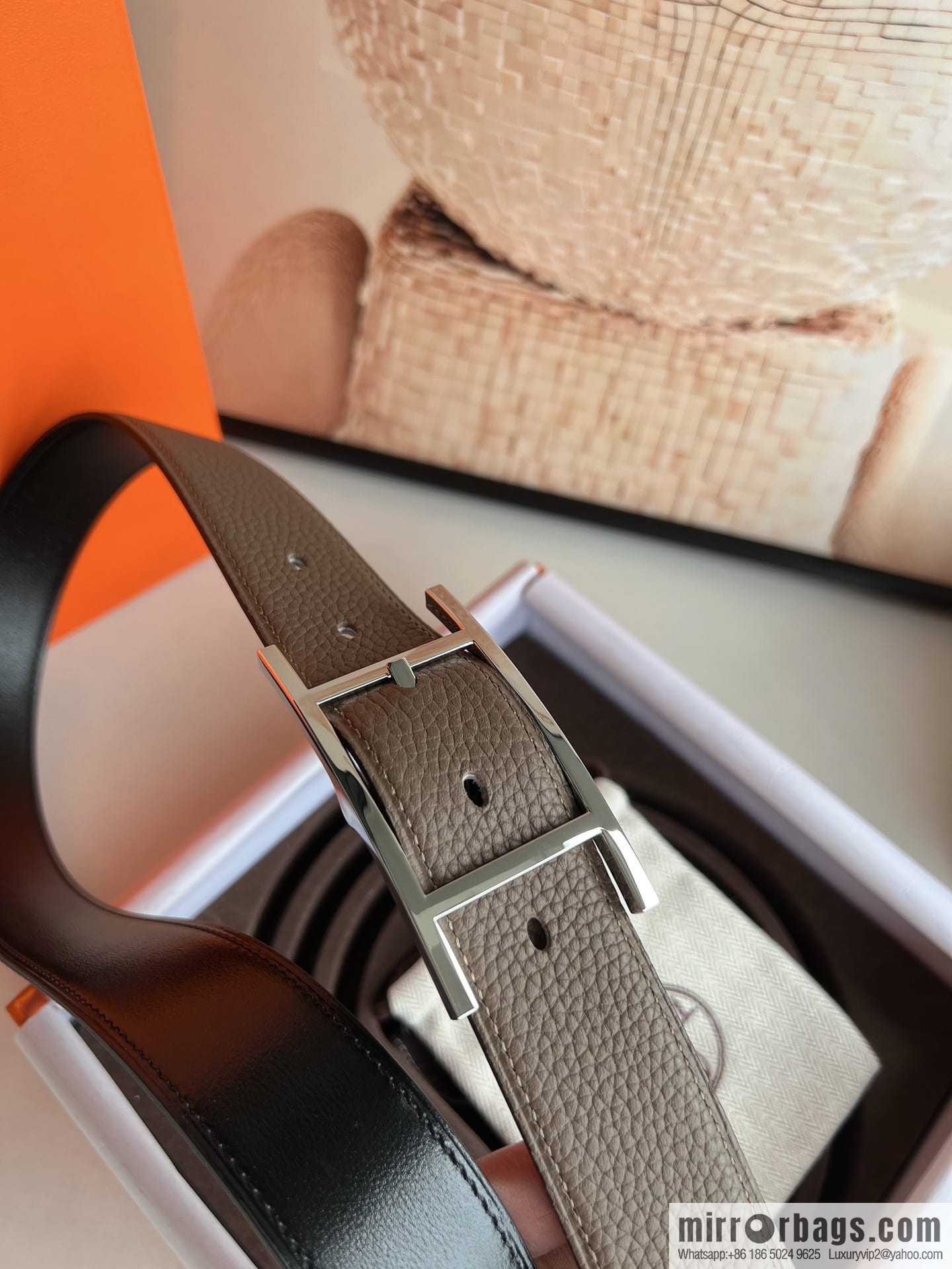 Hermes Nathan 32 PVD Double Sided Belt