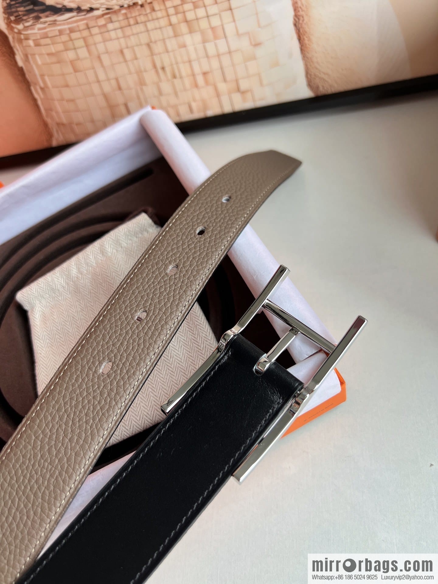 Hermes Nathan 32 PVD Double Sided Belt