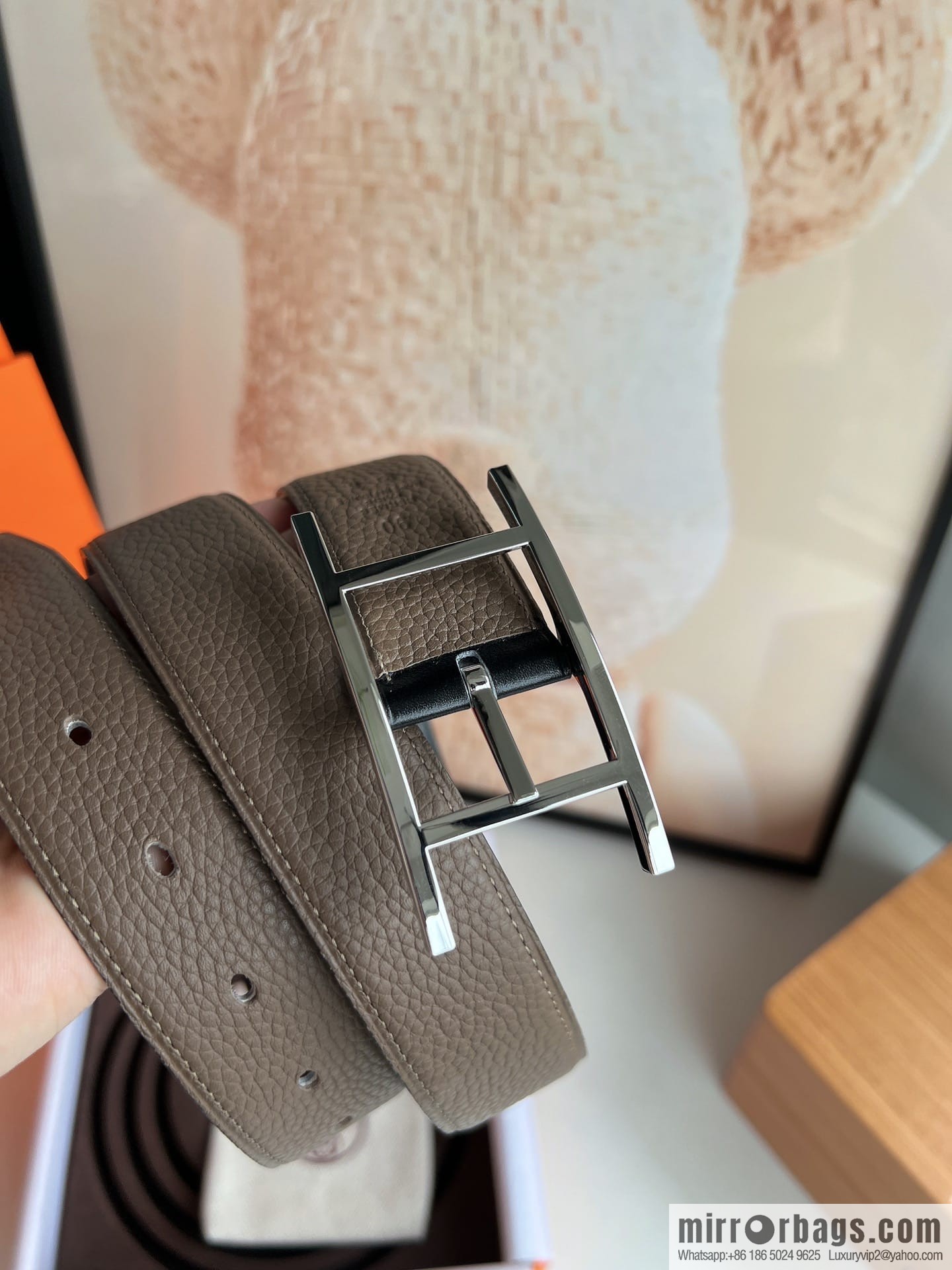 Hermes Nathan 32 PVD Double Sided Belt