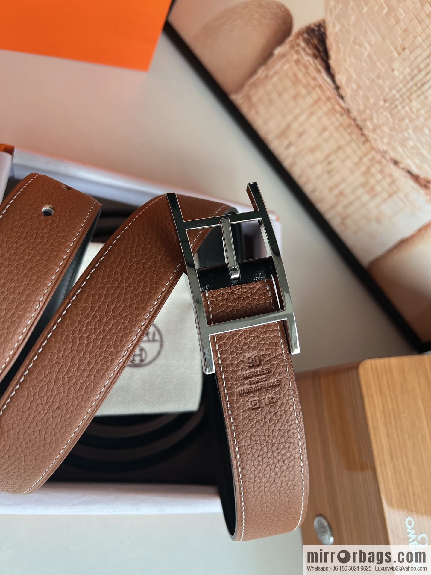 Hermes Nathan 32 PVD Double Sided Belt