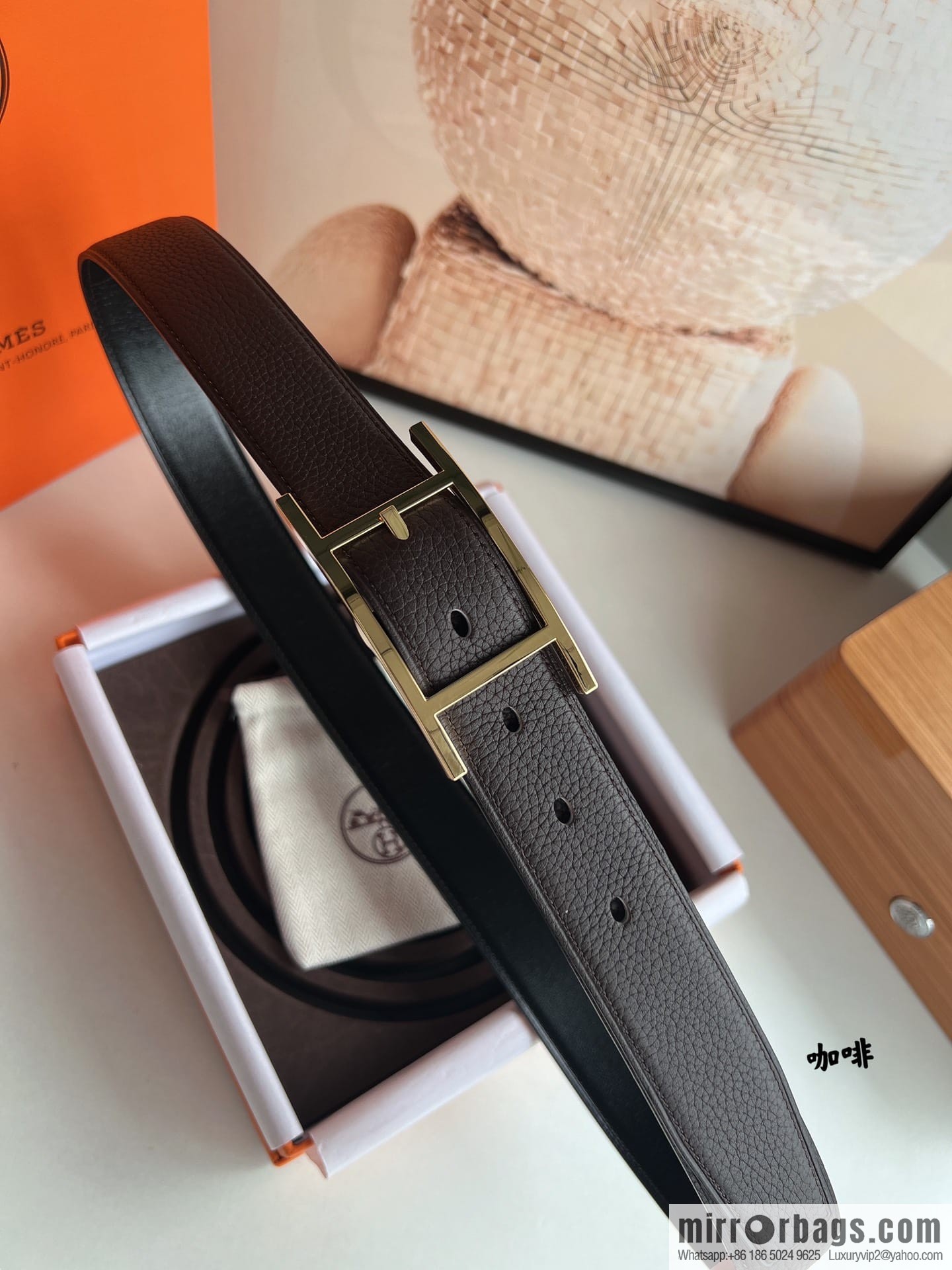 Hermes Nathan 32 PVD Double Sided Belt