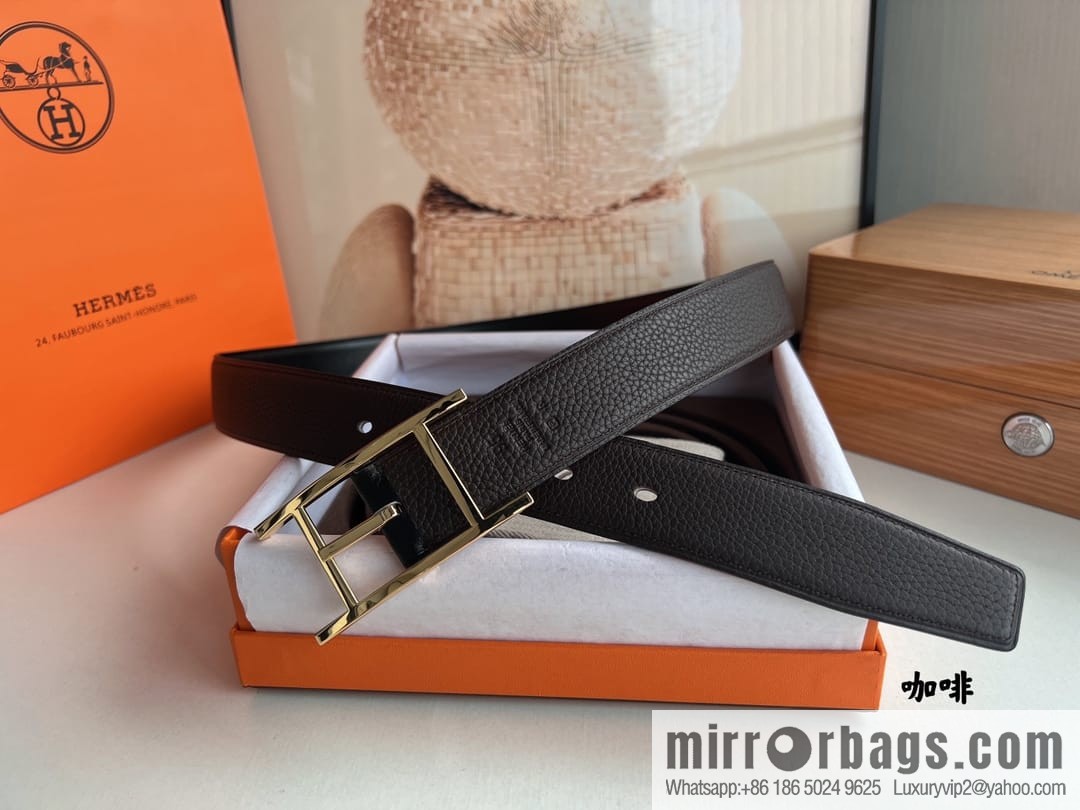 Hermes Nathan 32 PVD Double Sided Belt