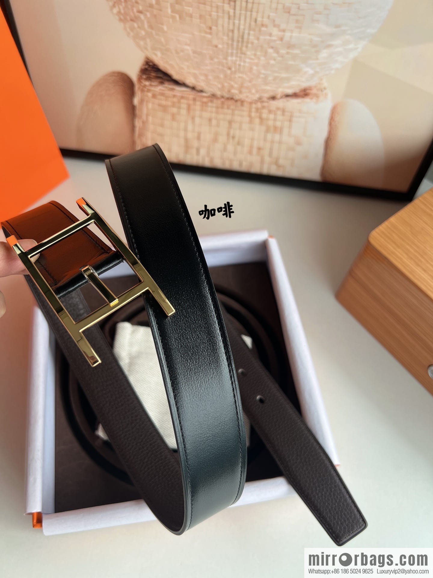 Hermes Nathan 32 PVD Double Sided Belt