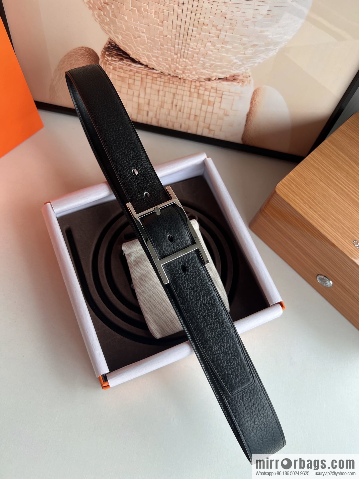 Hermes Nathan 32 PVD Double Sided Belt