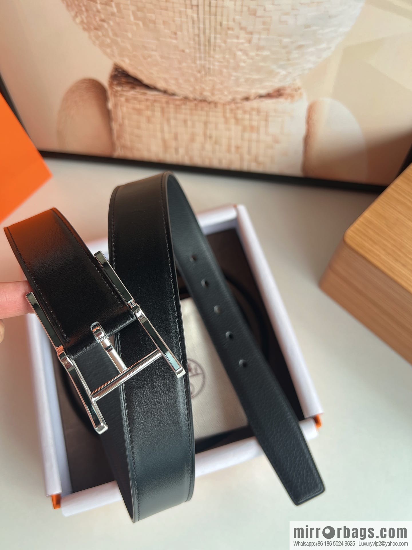 Hermes Nathan 32 PVD Double Sided Belt