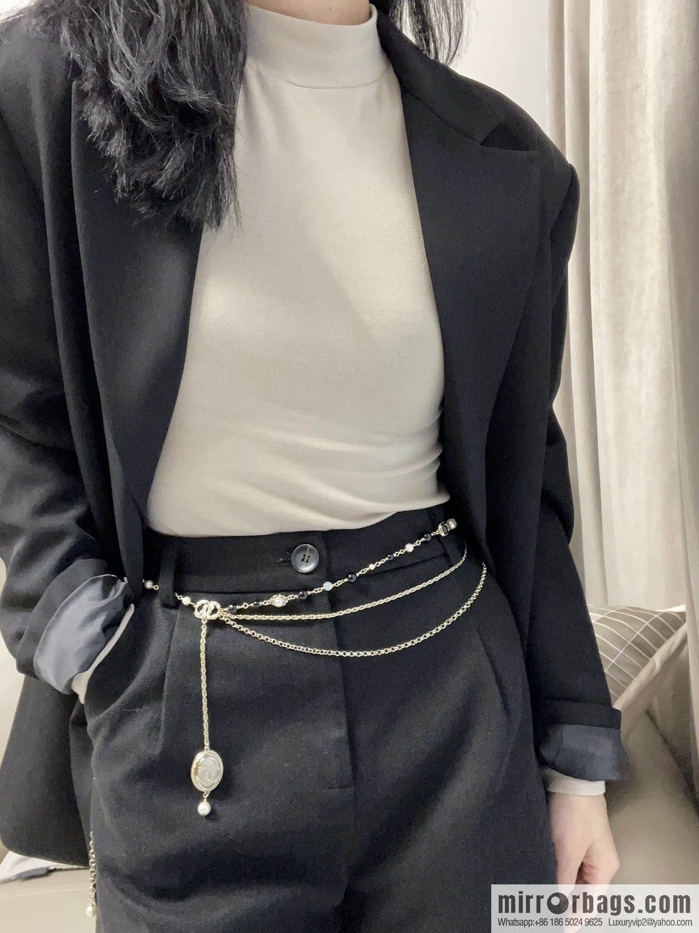 New ☑️ CHANEL CHANEL double c pearl belt, belt chain, necklace