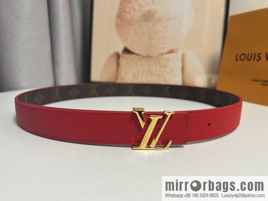 Louis Vuitton, women's double-sided belt 30mm