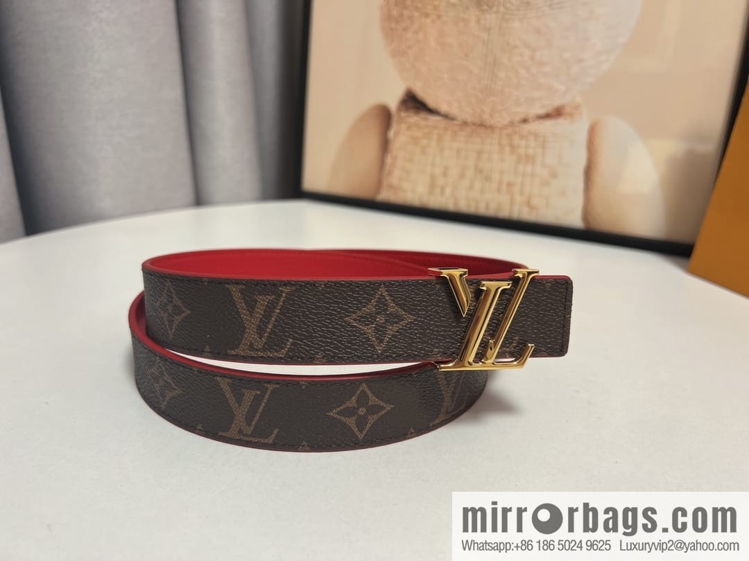 Louis Vuitton, women's double-sided belt 30mm