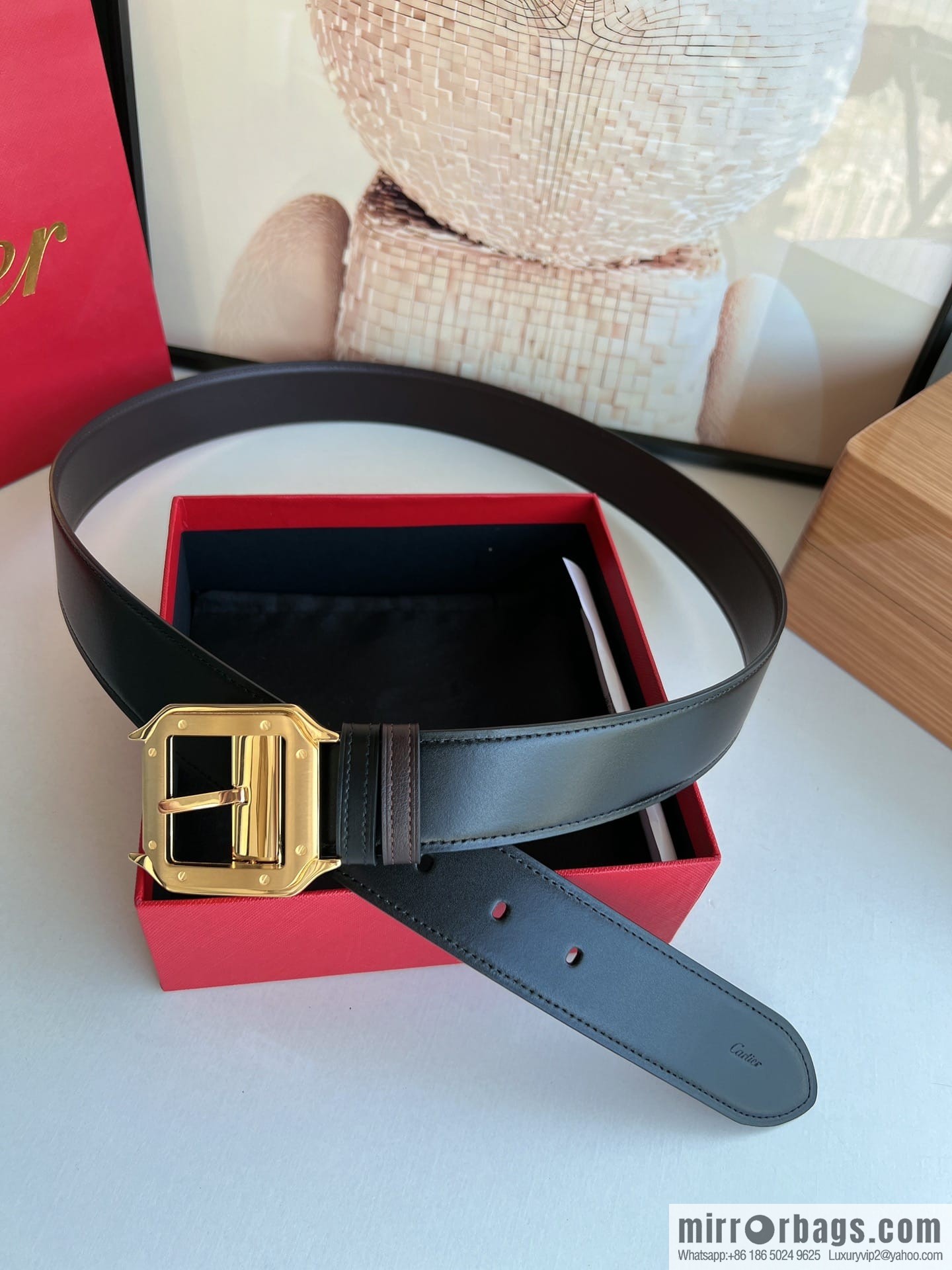Cartier, Cowhide Double Sided Men's Belt