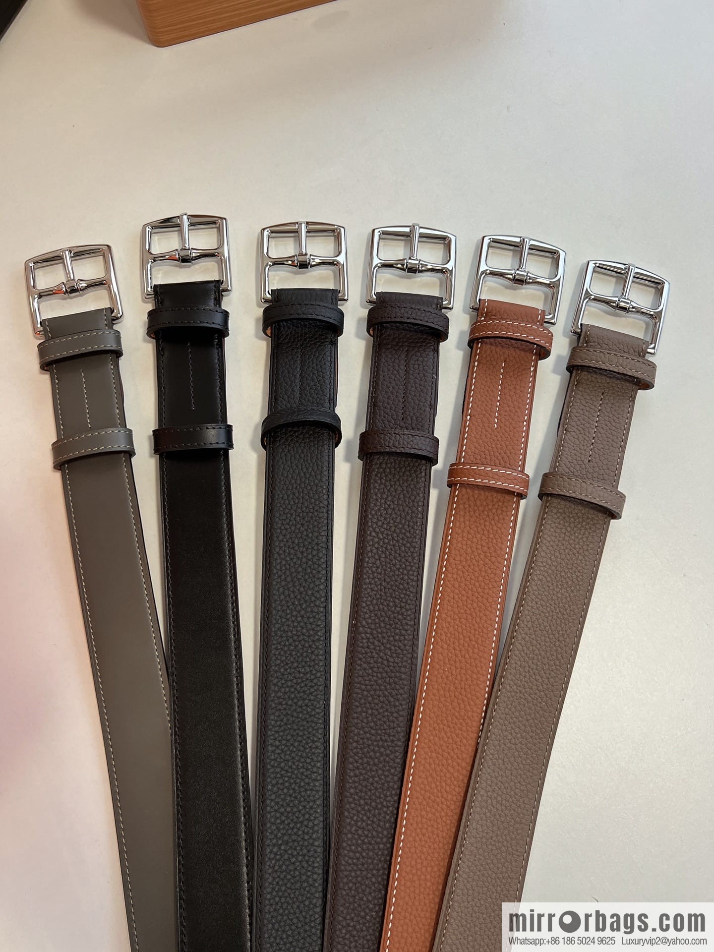 HERMES/Hermès, stylish and comfortable pin buckle cowhide belt 35mm