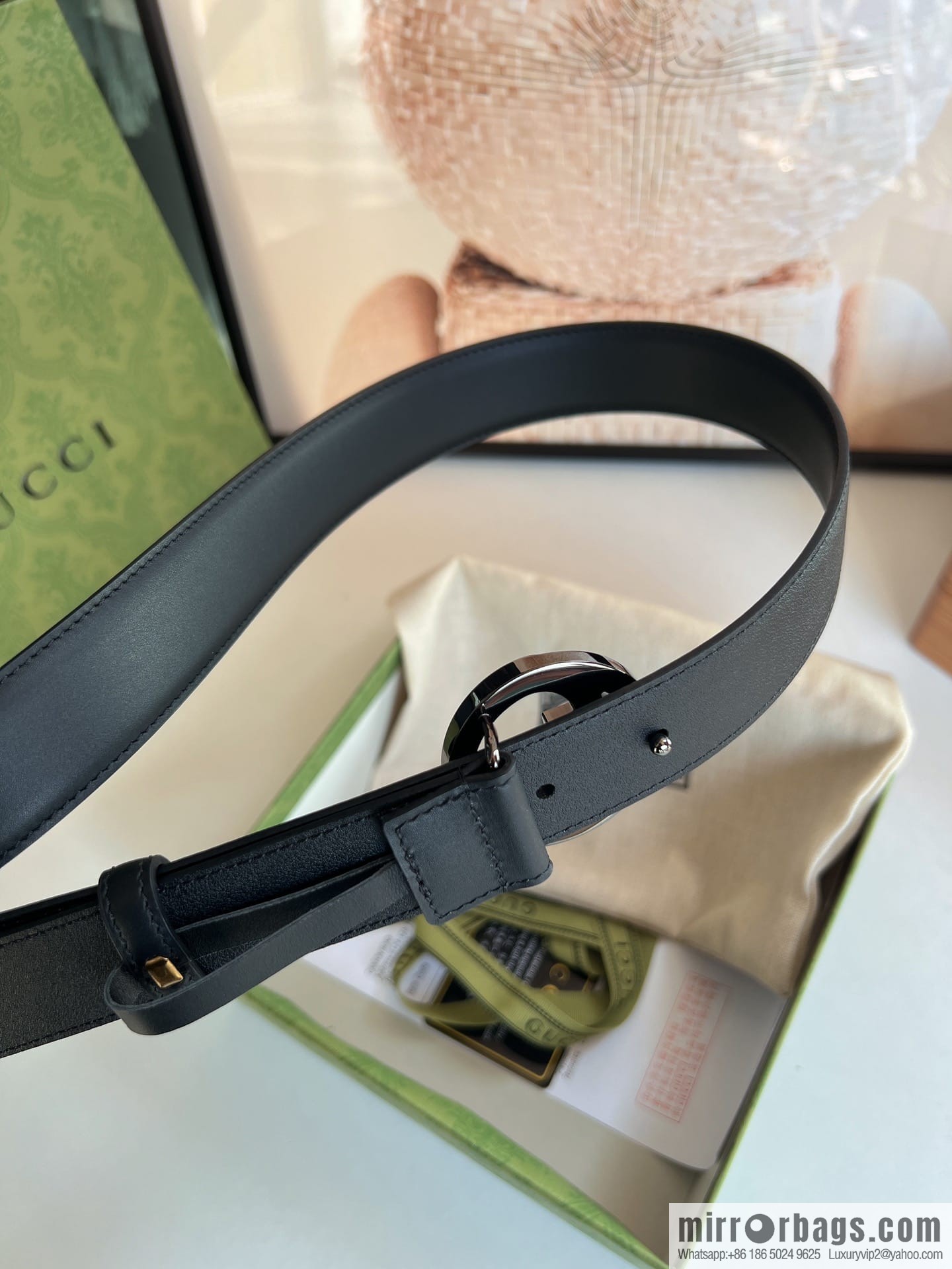 Gucci Gucci Blondie series narrow version 3.0cm women's belt