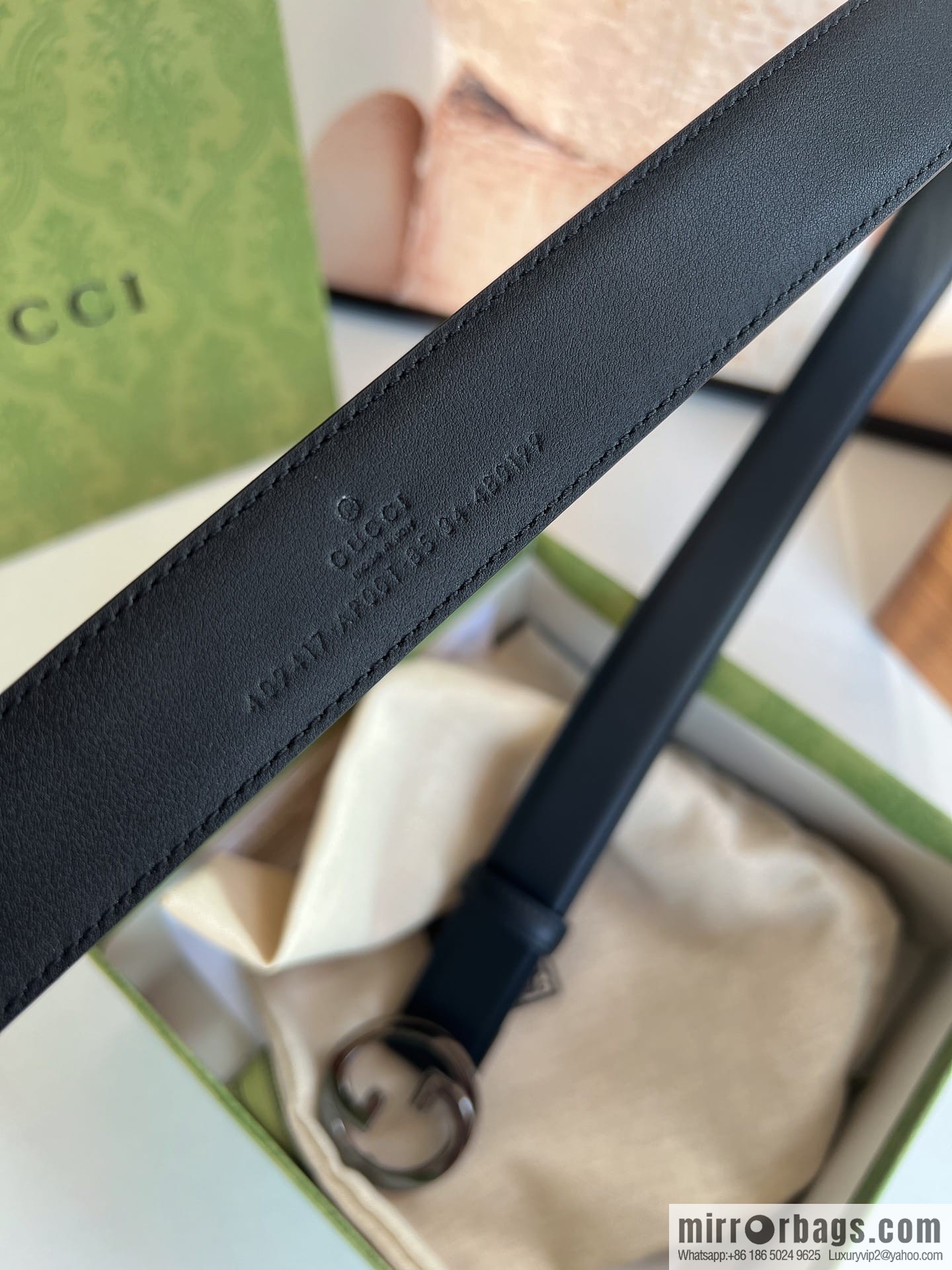 Gucci Gucci Blondie series narrow version 3.0cm women's belt