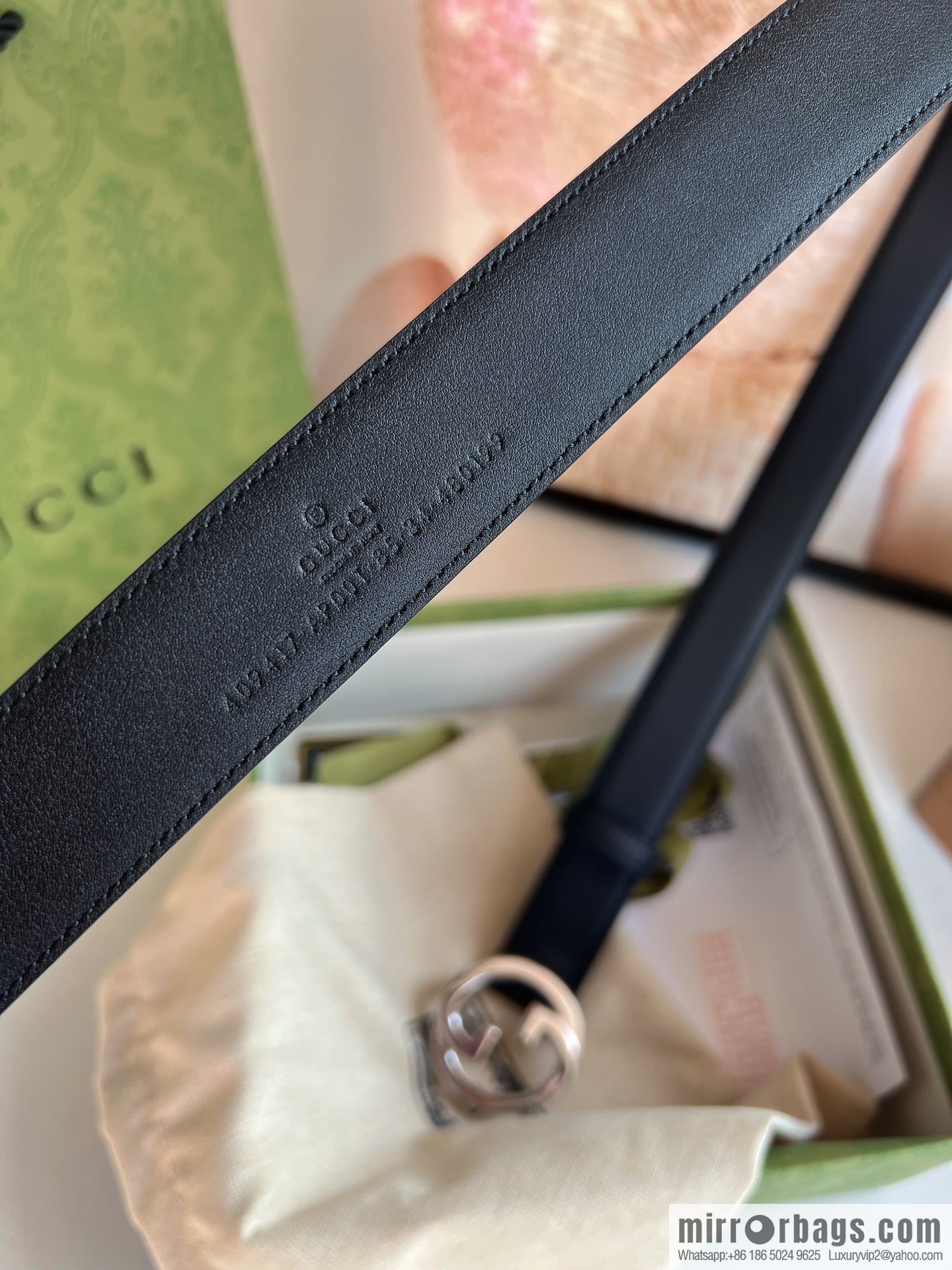 Gucci Gucci Blondie series narrow version 3.0cm women's belt