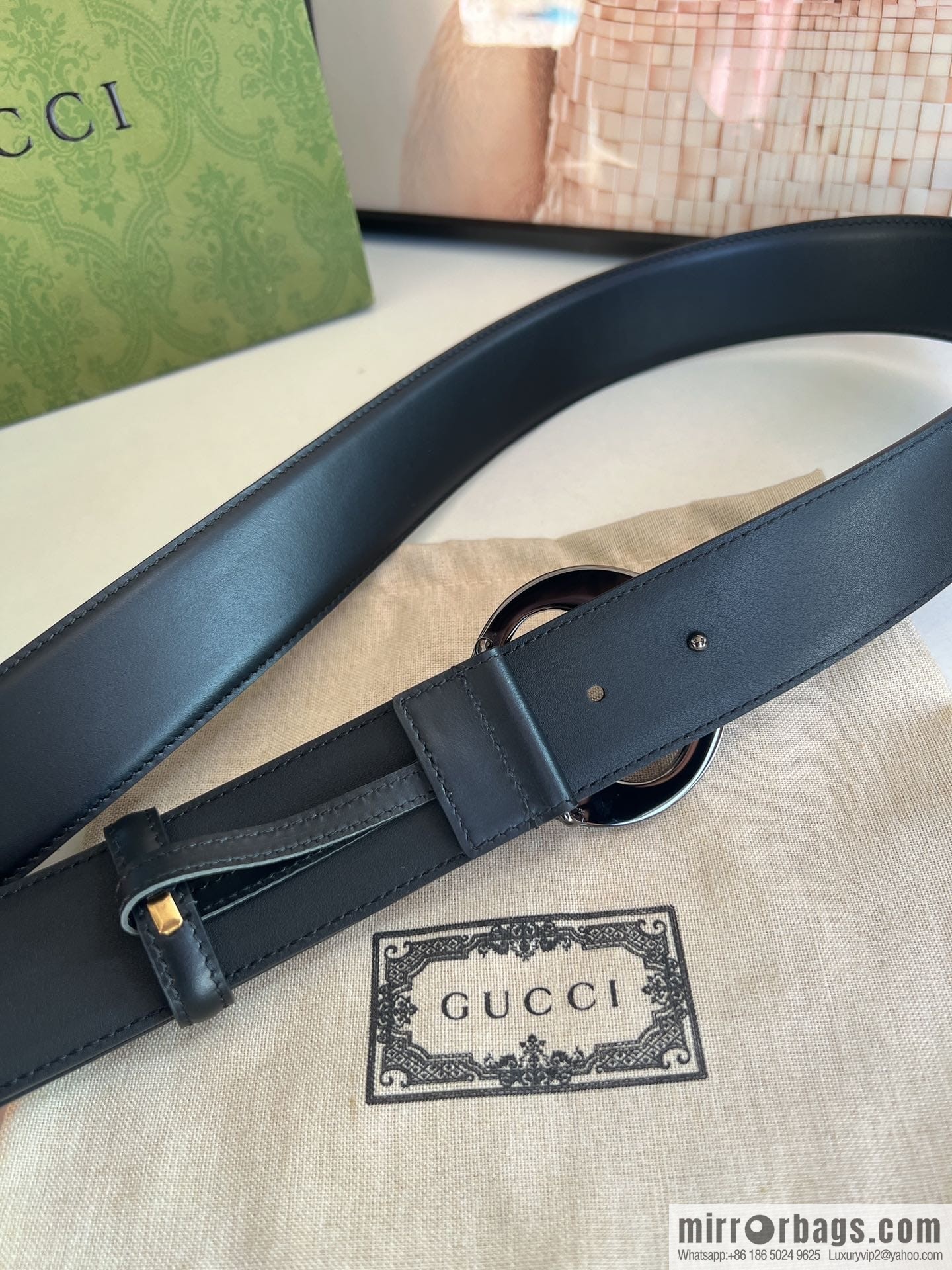 Gucci Blondie series belt 4.0cm
