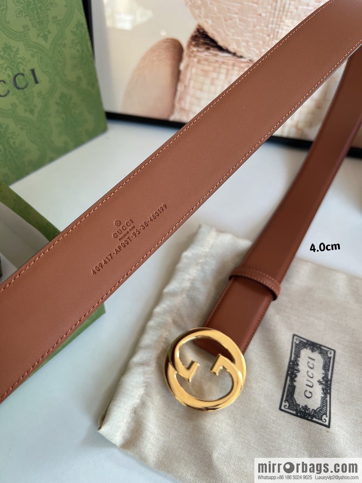 Gucci Blondie series belt 4.0cm
