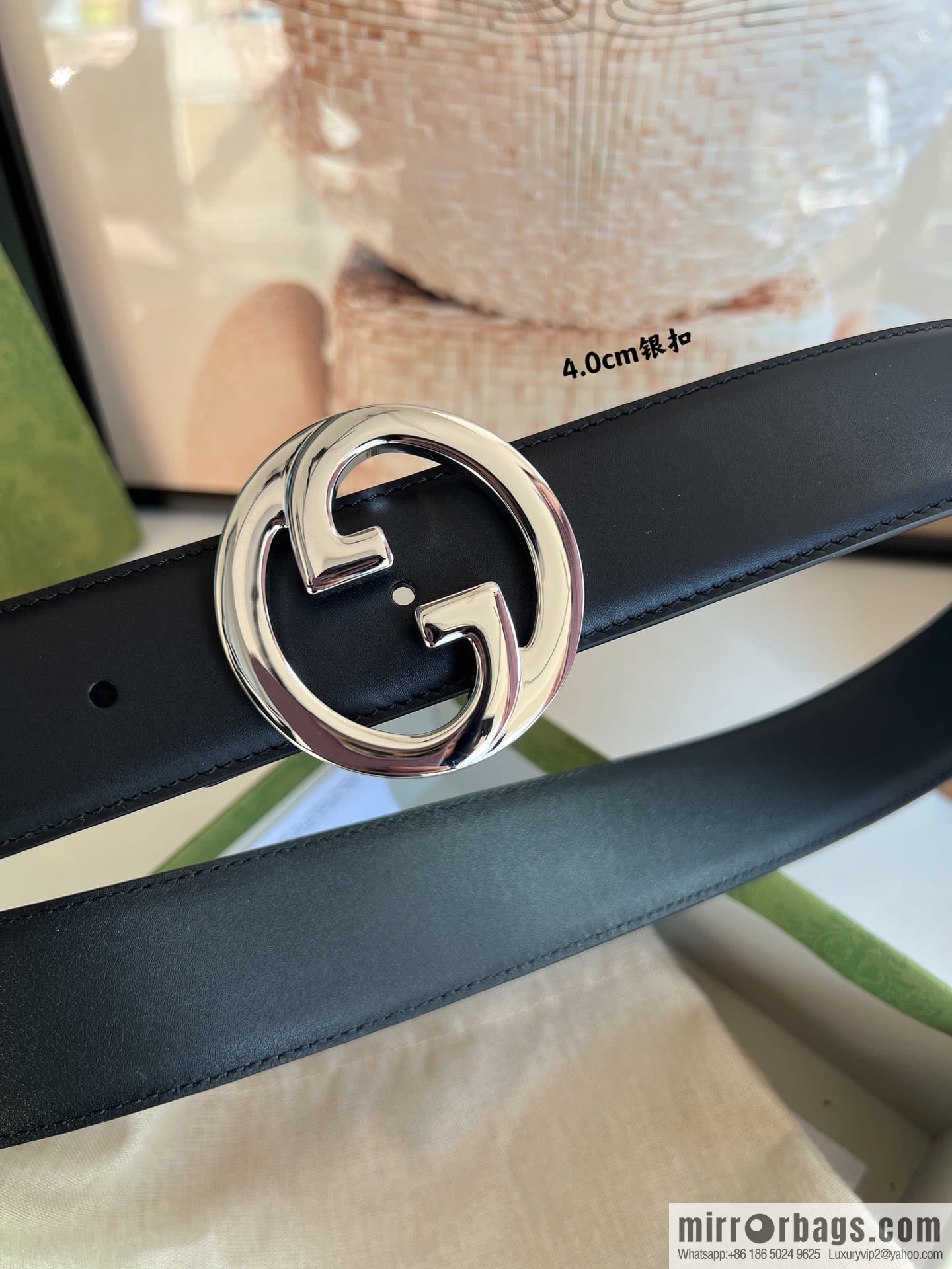 Gucci Blondie series belt 4.0cm