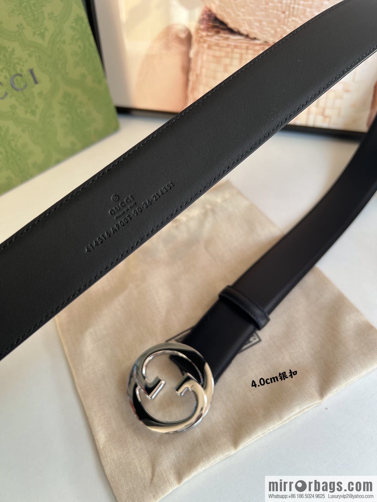 Gucci Blondie series belt 4.0cm