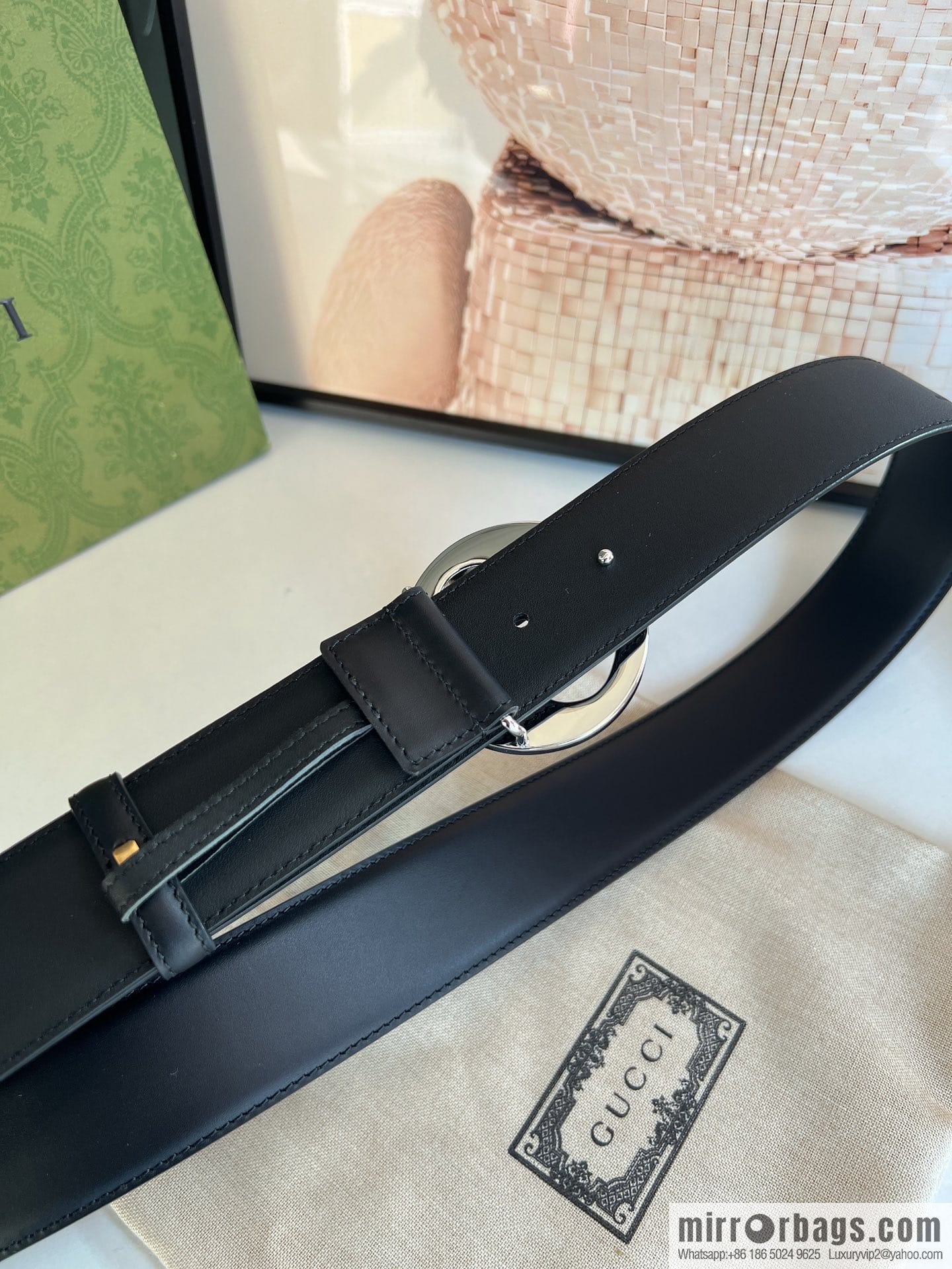 Gucci Blondie series belt 4.0cm