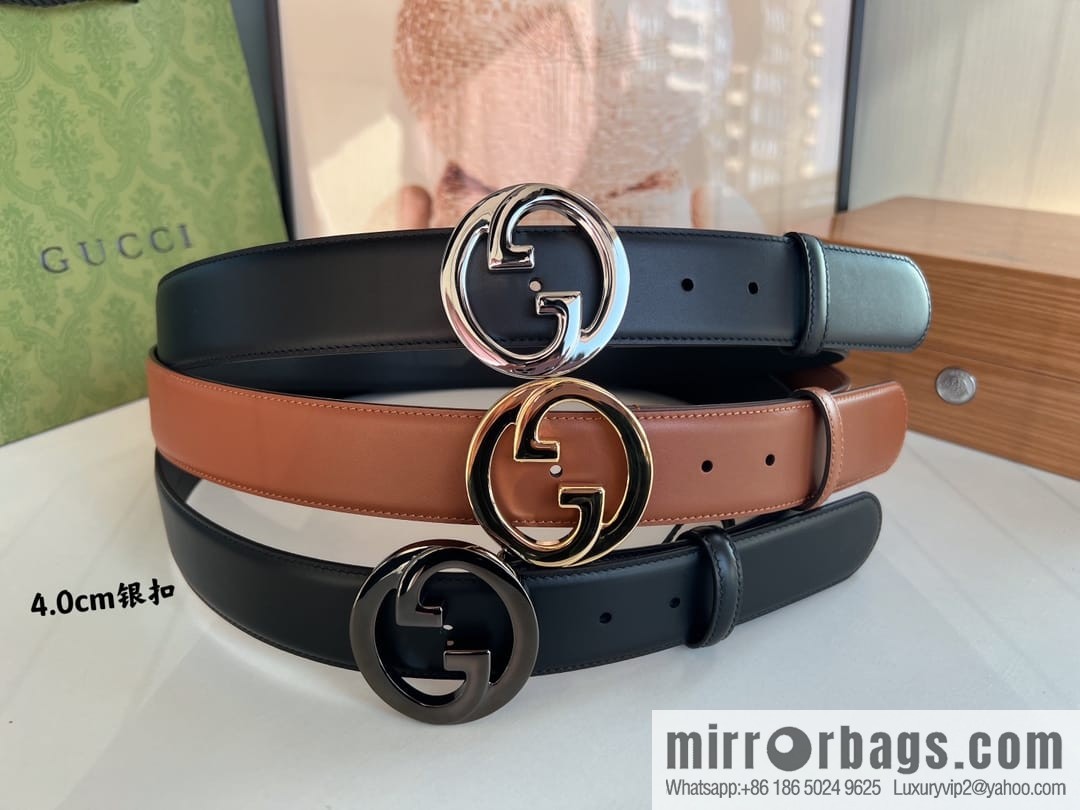 Gucci Blondie series belt 4.0cm