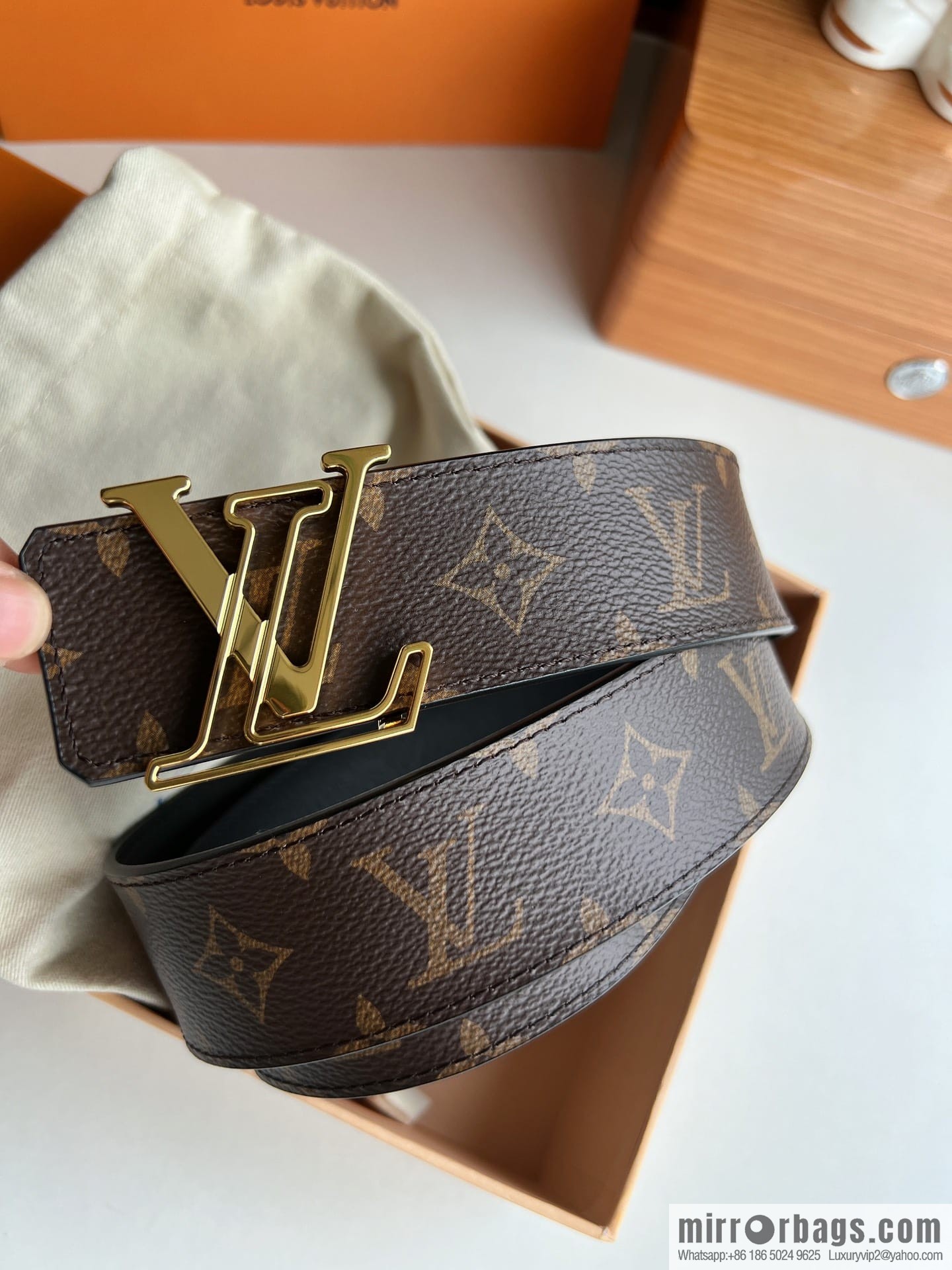 LV/Louis Vuitton 2022 new men's 40mm belt