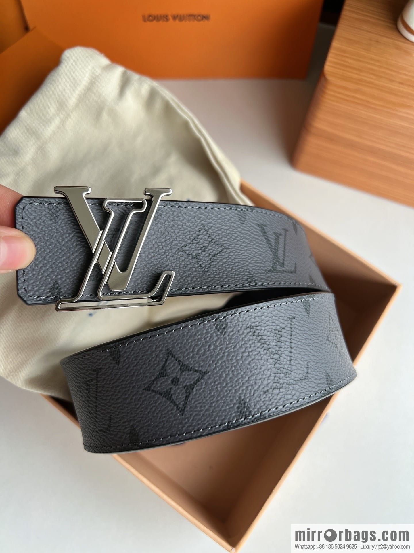 LV/Louis Vuitton 2022 new men's 40mm belt