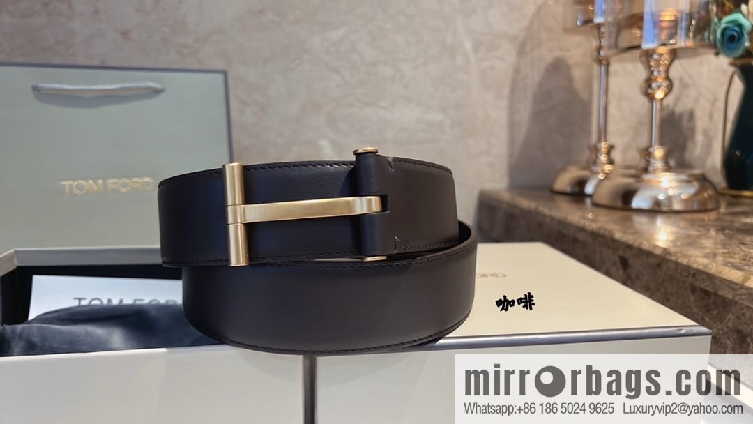 TOMFORD Tom Ford Men's T-Buckle Double-Sided Belt 4.0cm