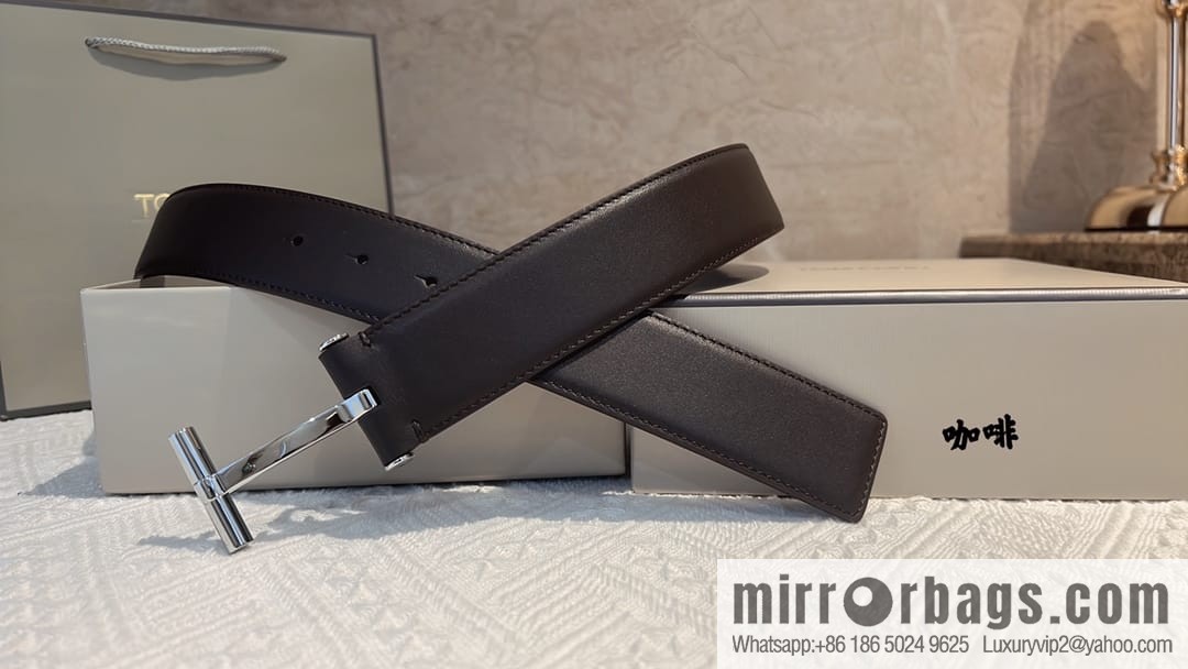 TOMFORD Tom Ford Men's T-Buckle Double-Sided Belt 4.0cm