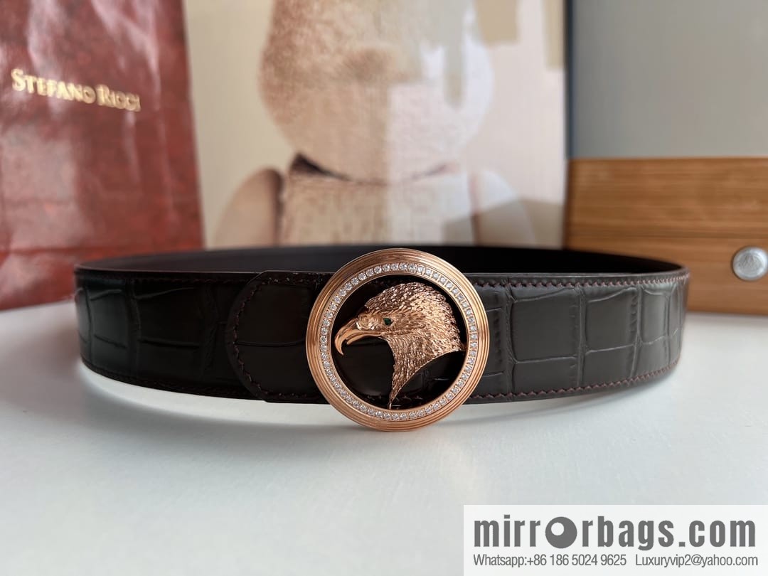 Stefano Ricci (Stephen Law. Nichi) This men's belt width is 3.8cm.