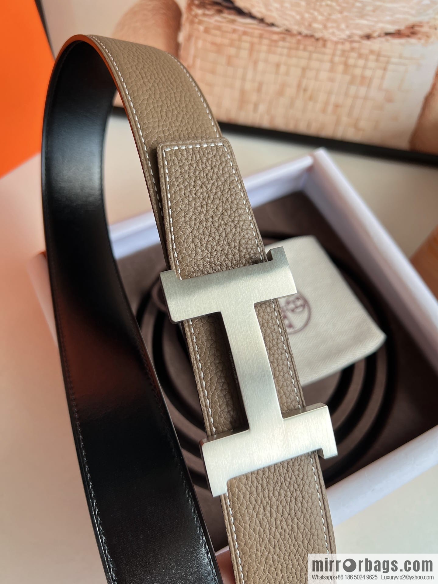 Hermes Hermes, Original Quality Hardware Craft Men's 3.8cm Belt