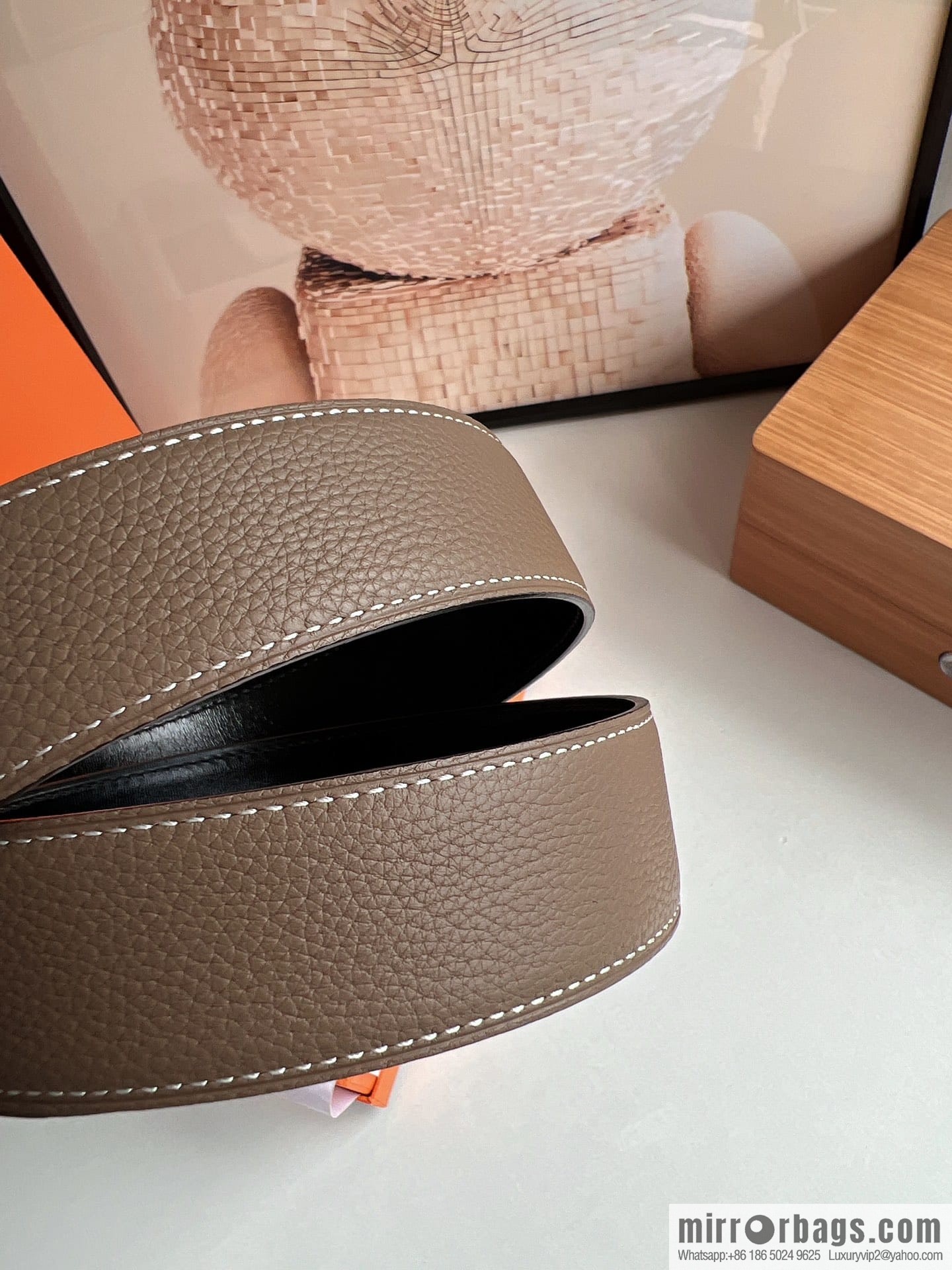 Hermes Hermes, Original Quality Hardware Craft Men's 3.8cm Belt