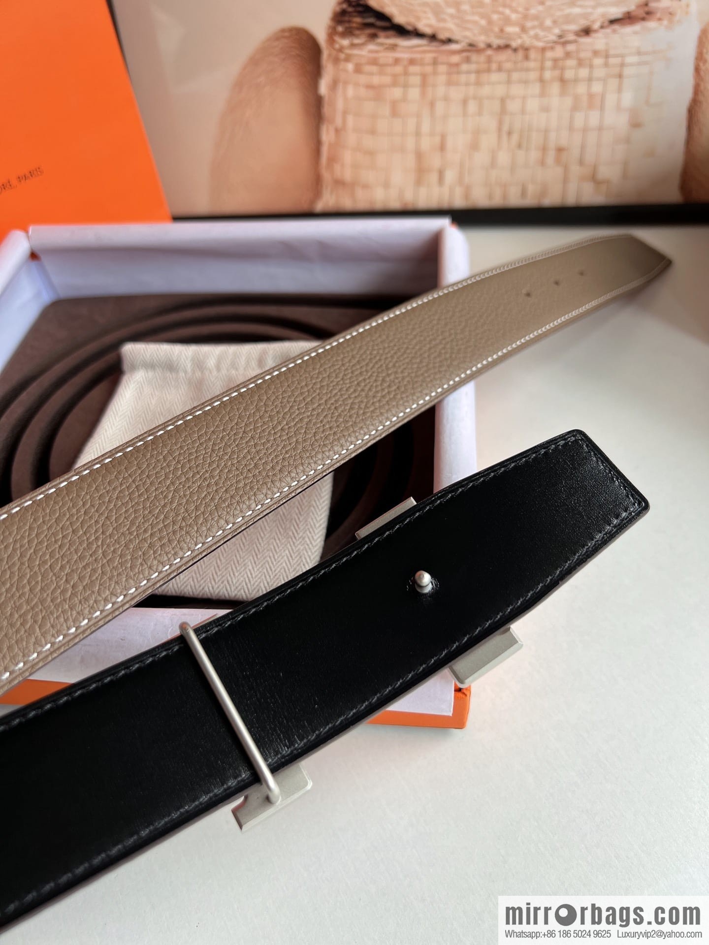 Hermes Hermes, Original Quality Hardware Craft Men's 3.8cm Belt