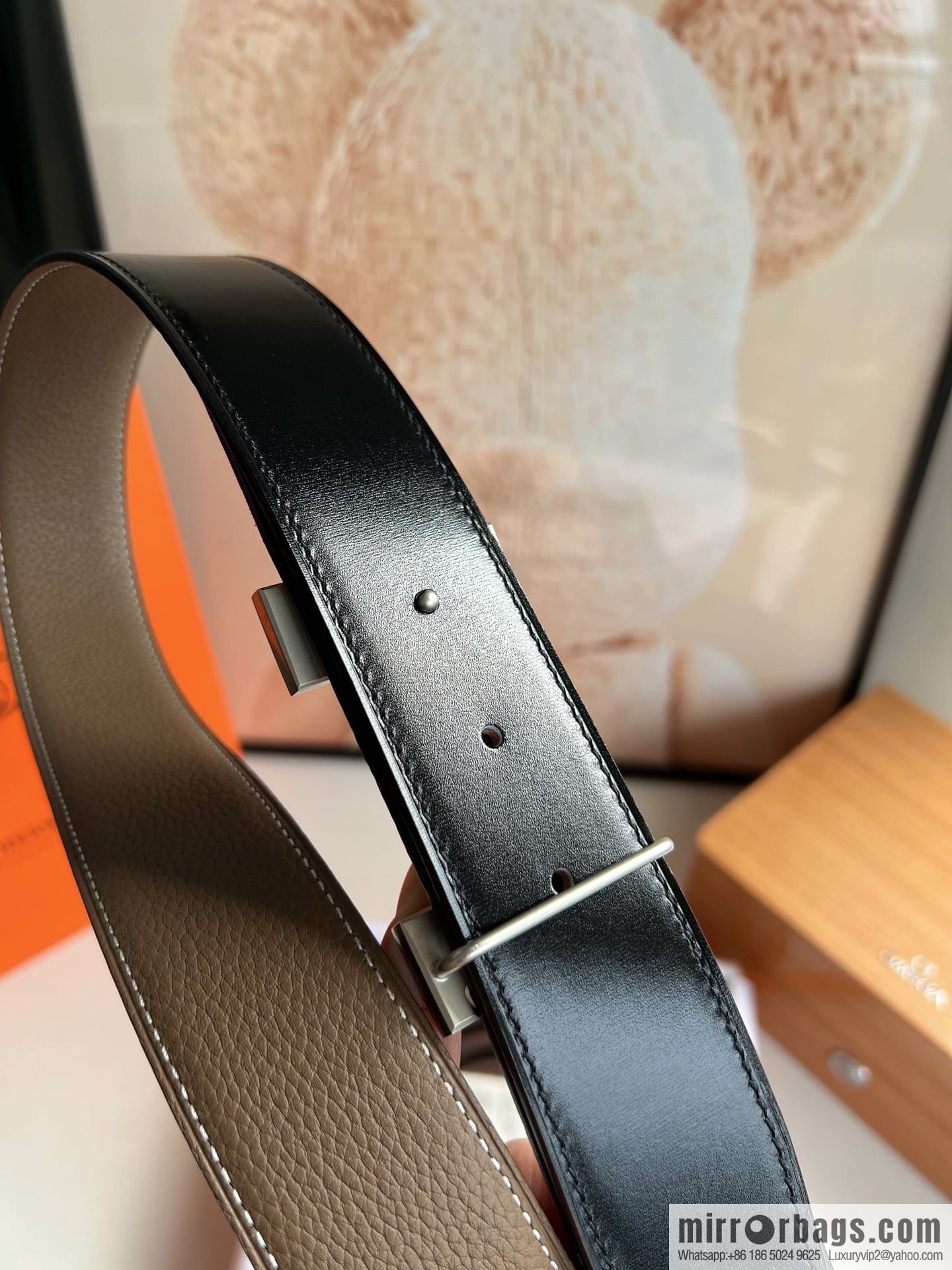 Hermes Hermes, Original Quality Hardware Craft Men's 3.8cm Belt