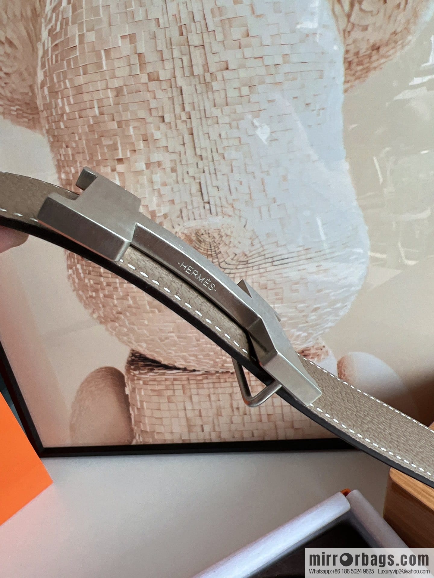 Hermes Hermes, Original Quality Hardware Craft Men's 3.8cm Belt