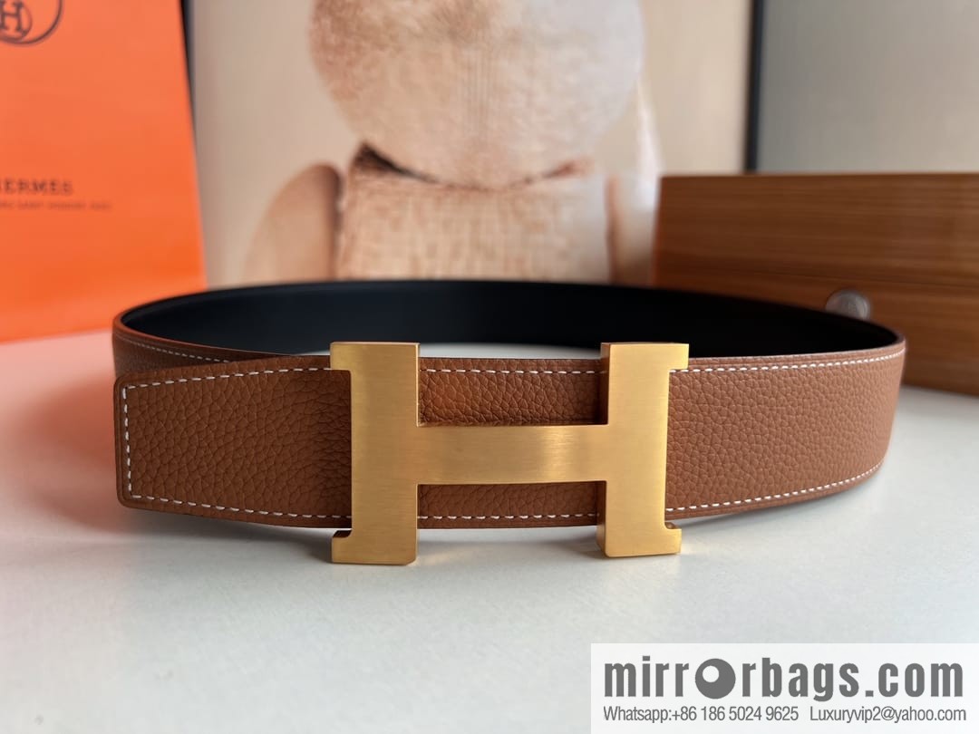 Hermes Hermes, Original Quality Hardware Craft Men's 3.8cm Belt