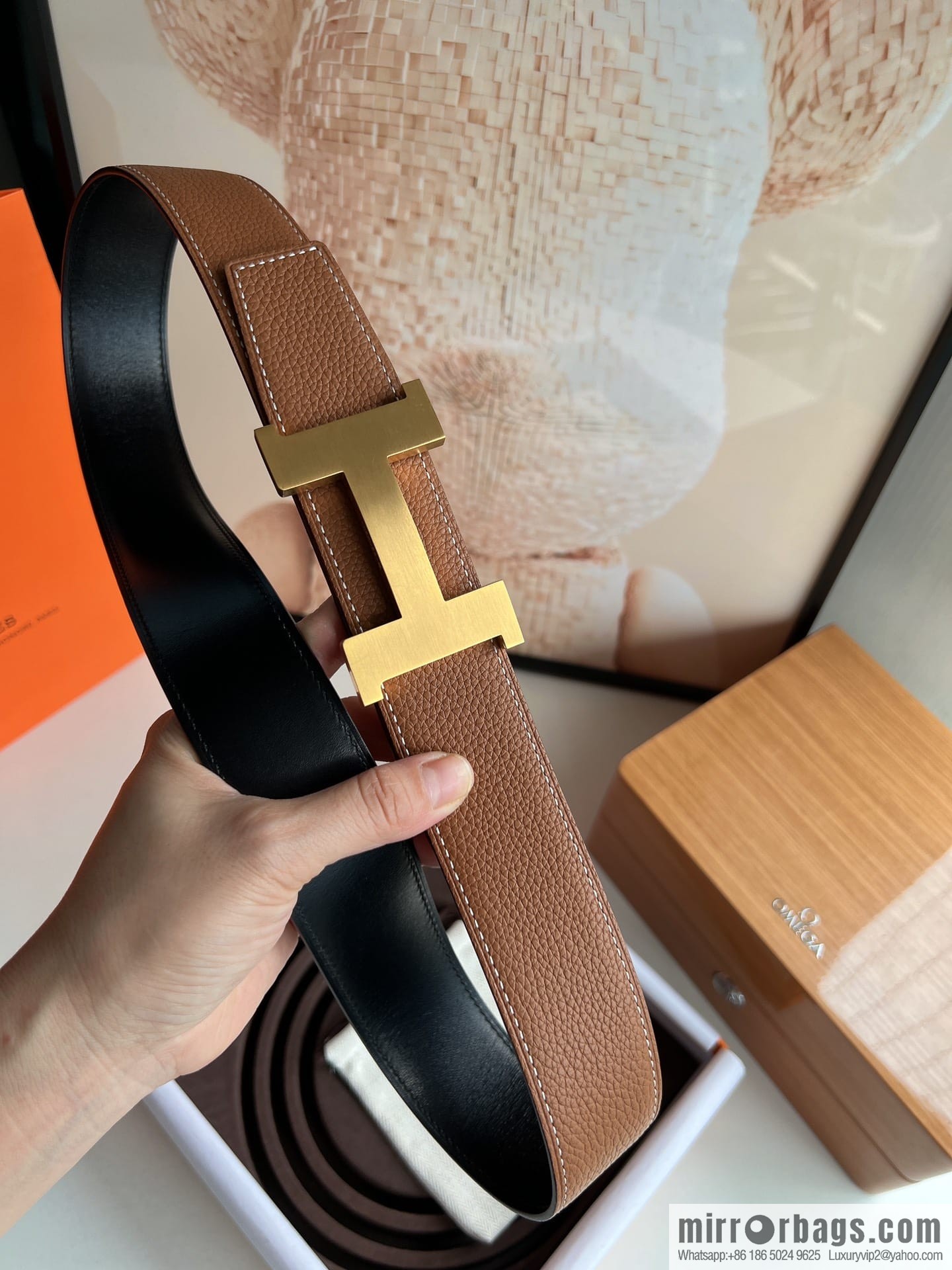 Hermes Hermes, Original Quality Hardware Craft Men's 3.8cm Belt