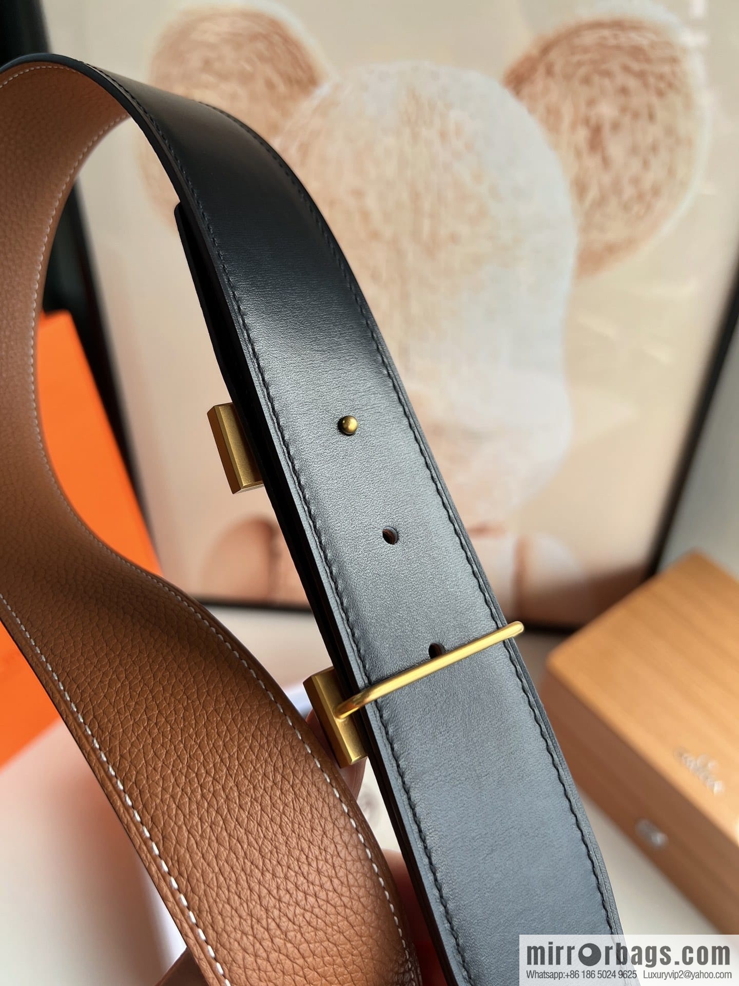 Hermes Hermes, Original Quality Hardware Craft Men's 3.8cm Belt
