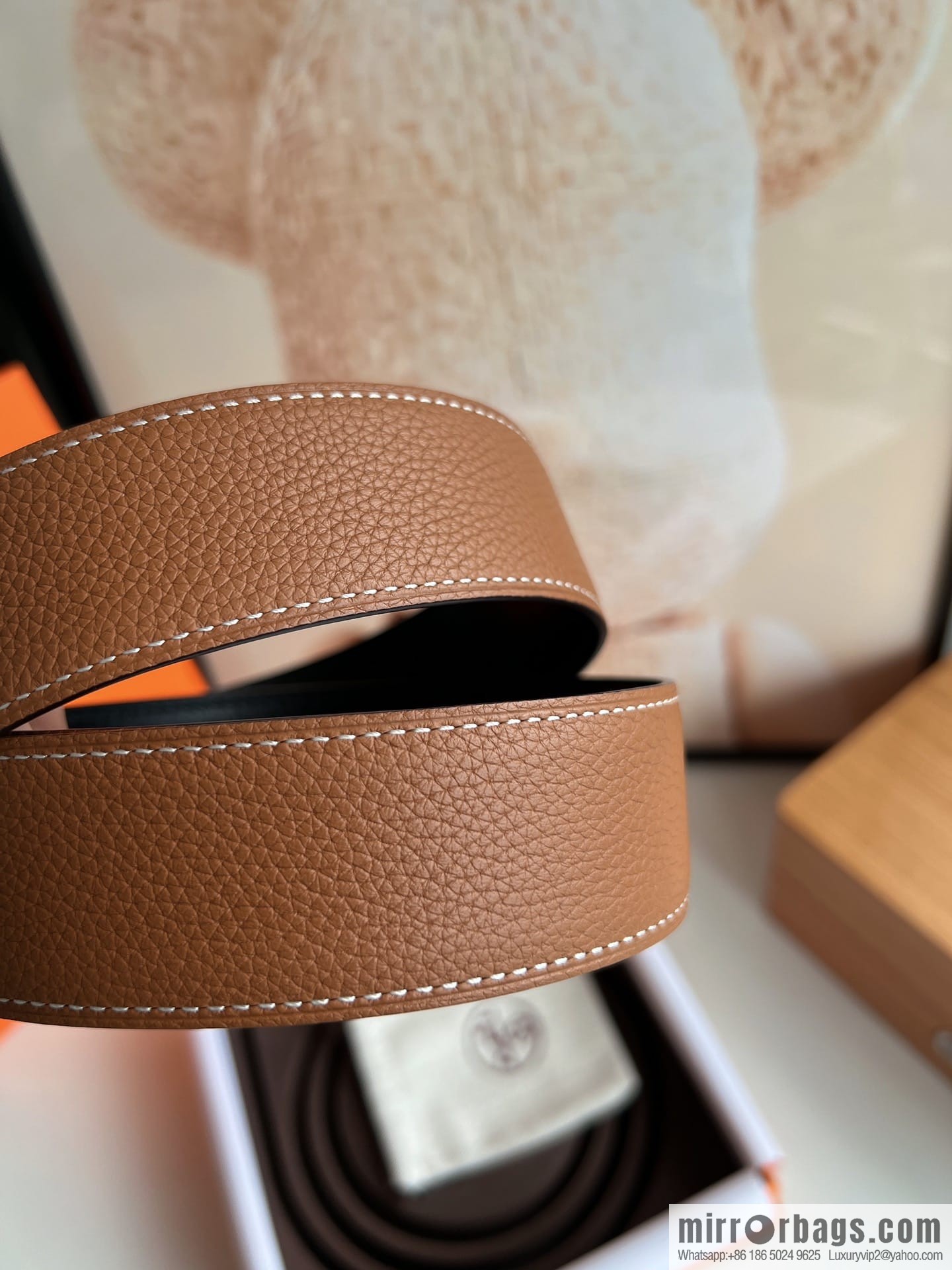 Hermes Hermes, Original Quality Hardware Craft Men's 3.8cm Belt