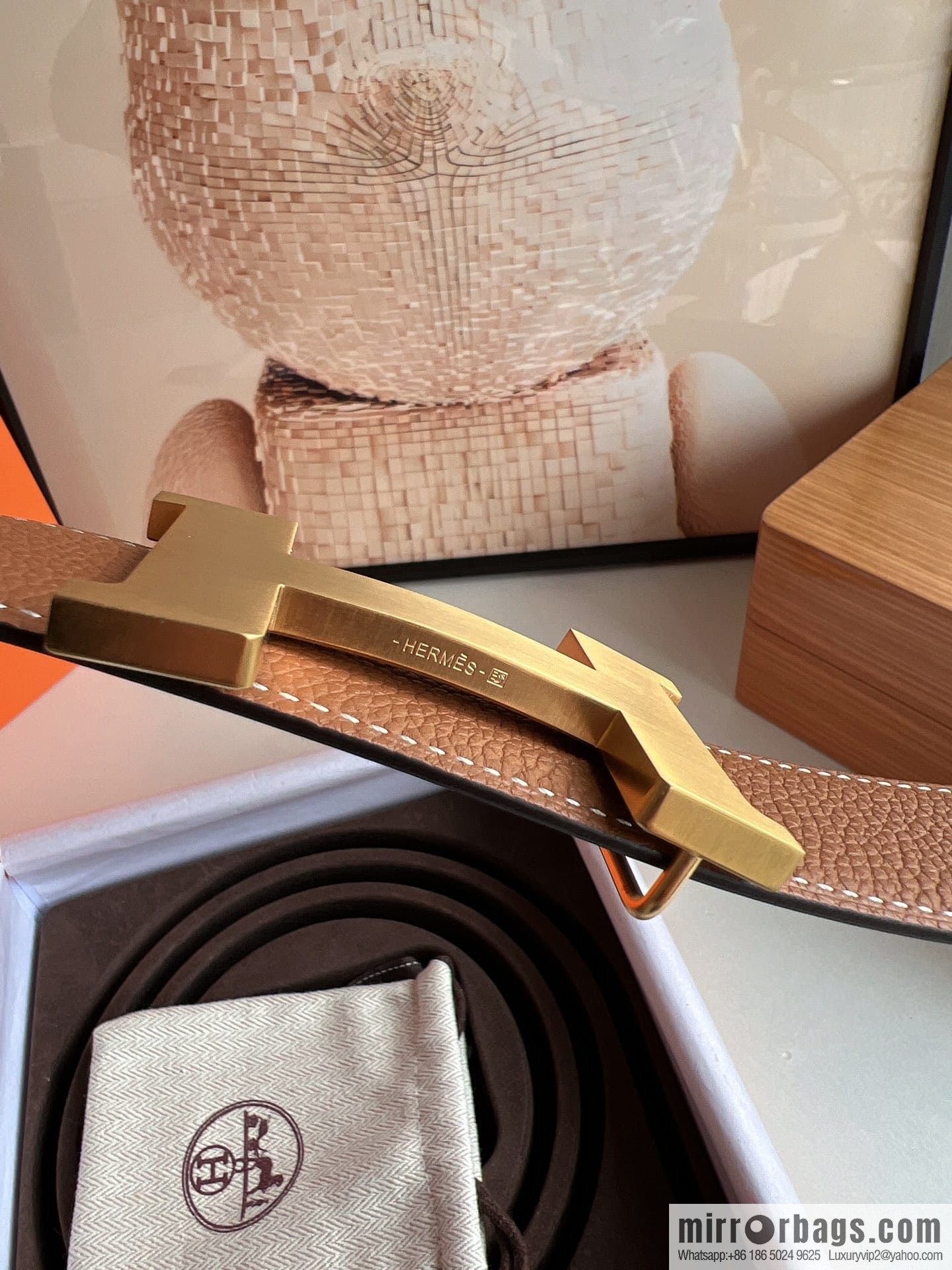 Hermes Hermes, Original Quality Hardware Craft Men's 3.8cm Belt