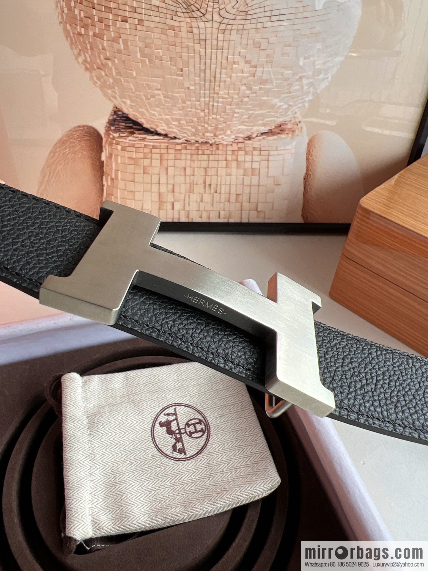 Hermes Hermes, Original Quality Hardware Craft Men's 3.8cm Belt