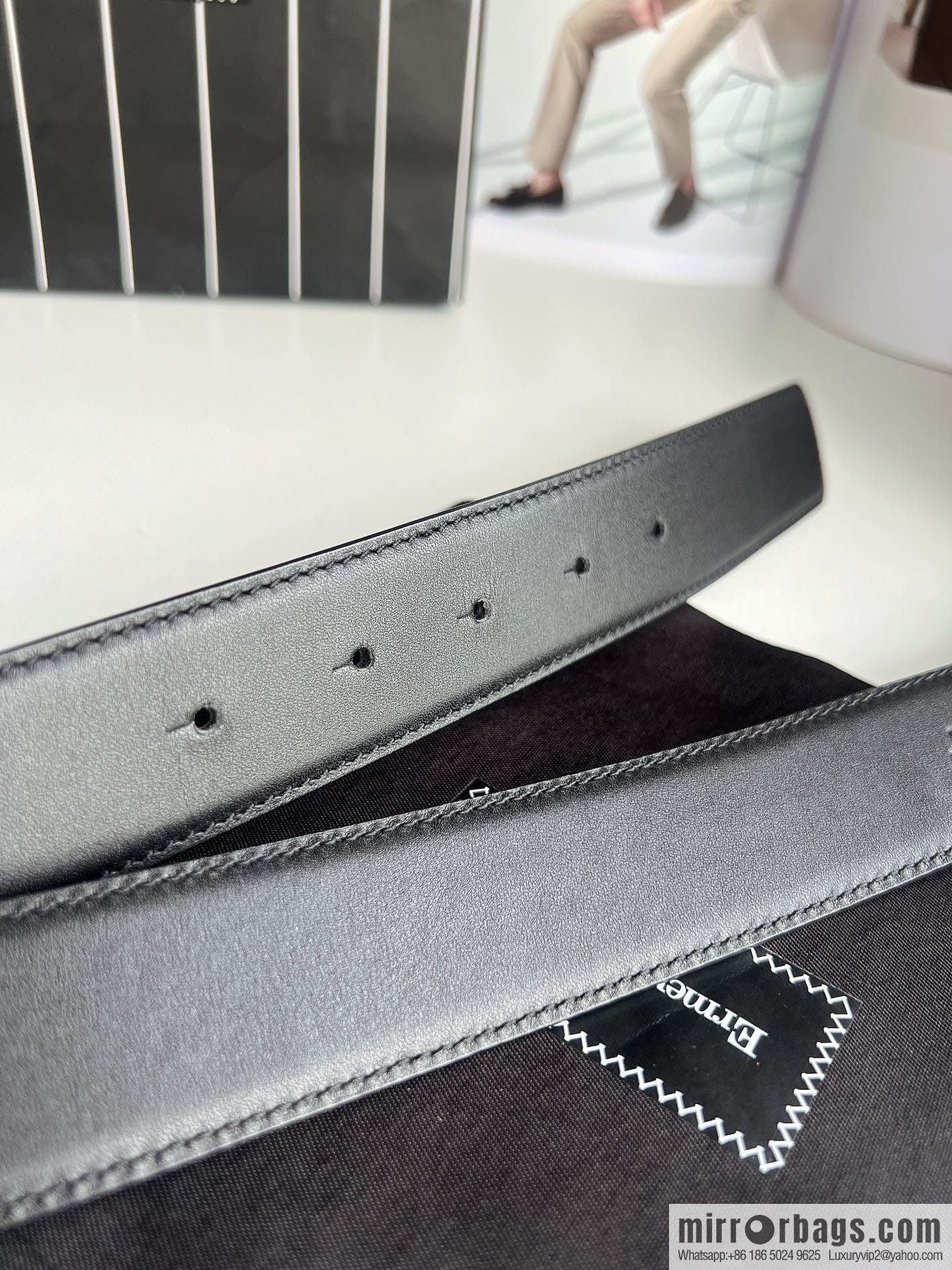 Ermengildo. Zein Zegna men's business leisure rotating pin buckle imported first layer cowhide belt 3.5cm