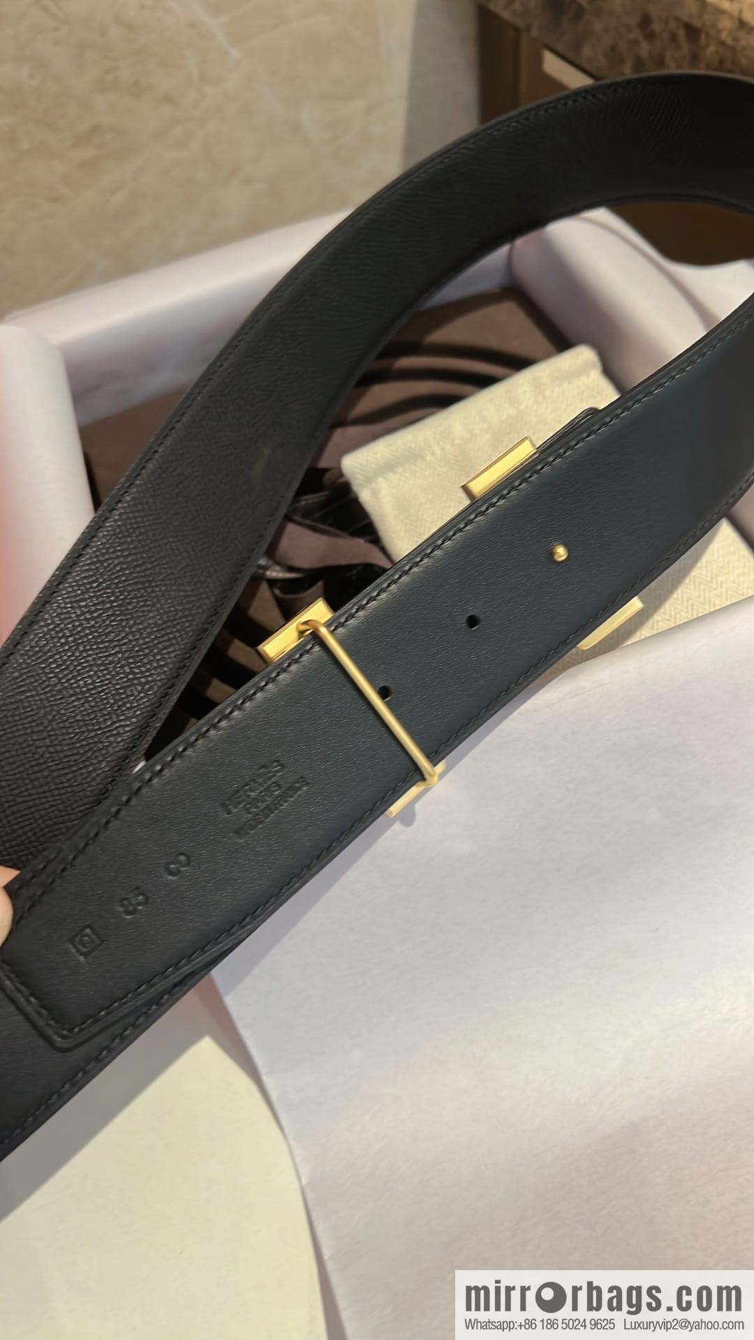 Hermes Men's Belt Gold Silver Solder Joint Metal Buckle Men's 42mm Belt