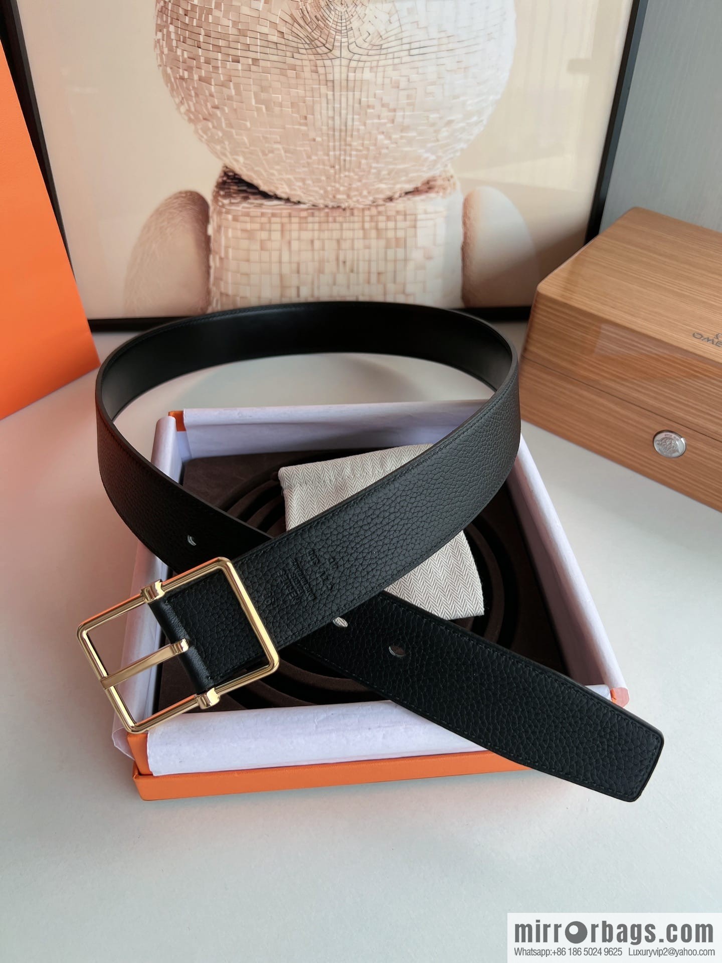 Hermes Hermes 40mm Nathan Double Sided External Belt