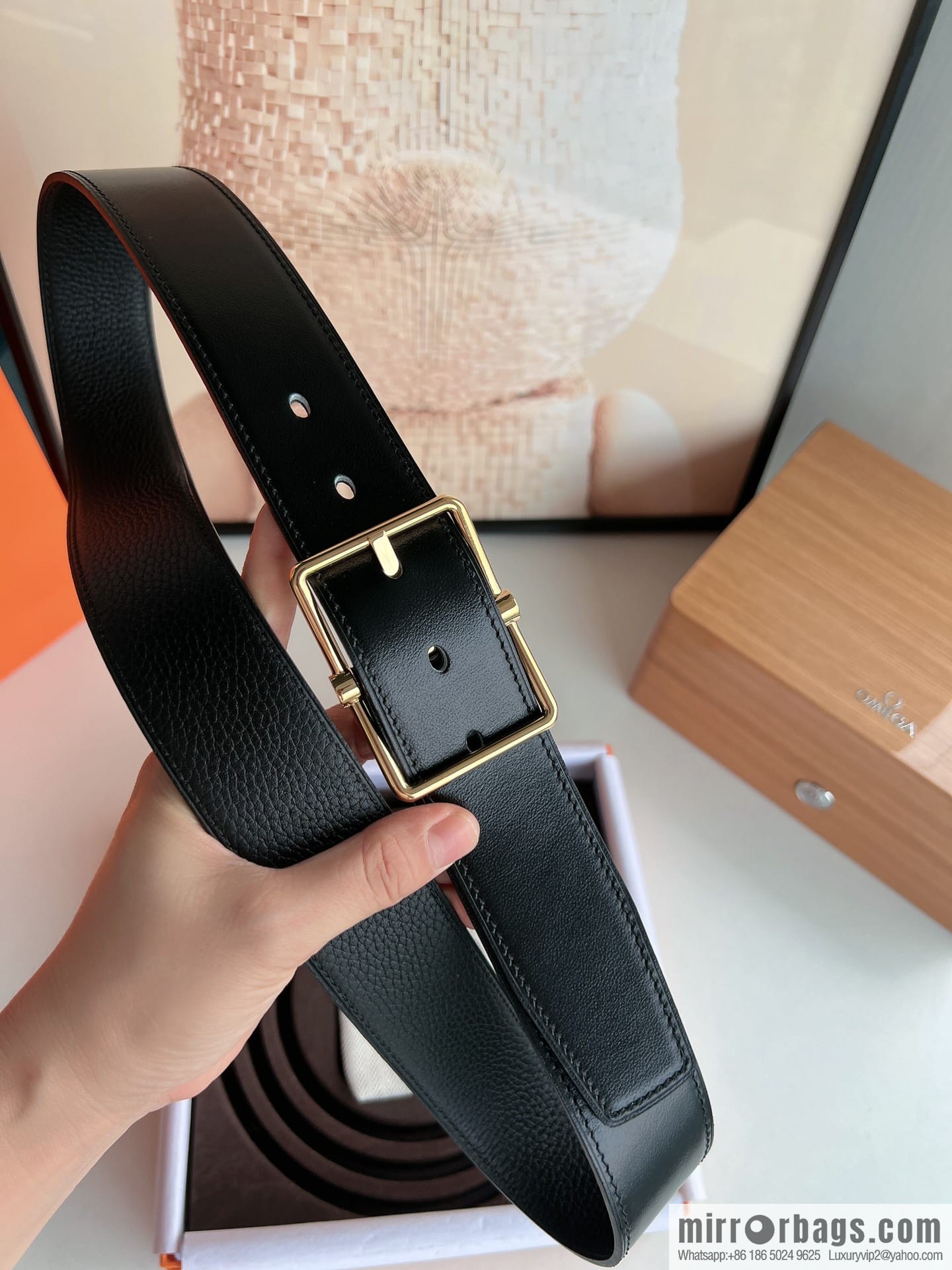 Hermes Hermes 40mm Nathan Double Sided External Belt